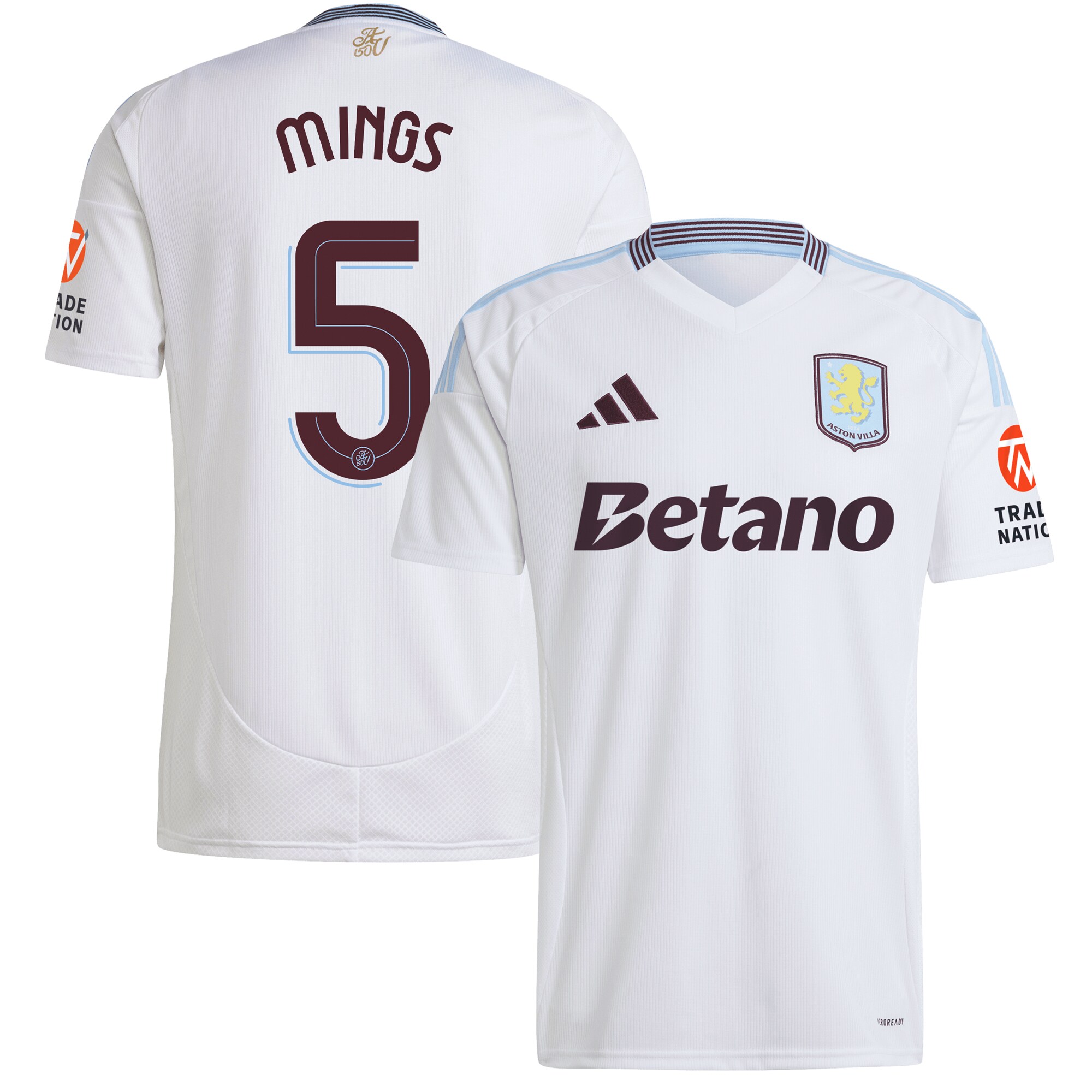 aston villa adidas away shirt 2024-25 with mings 5 cup printing Collection | Official Aston Villa Jerseys