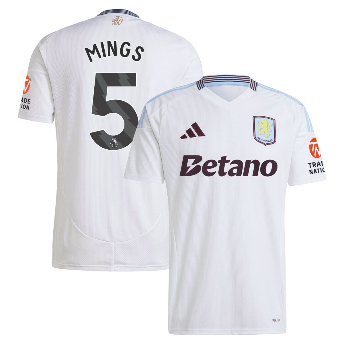 aston villa adidas away shirt 2024-25 with mings 5 printing Collection | Official Aston Villa Jerseys