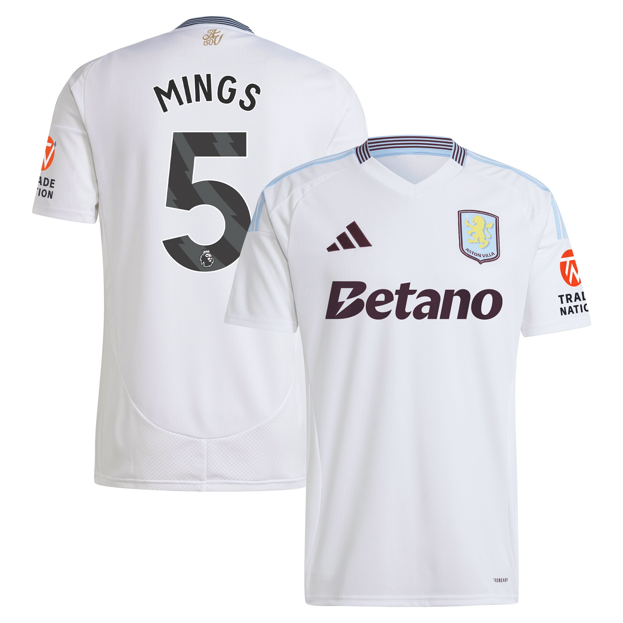 aston villa adidas away shirt 2024-25 with mings 5 printing Collection | Official Aston Villa Jerseys
