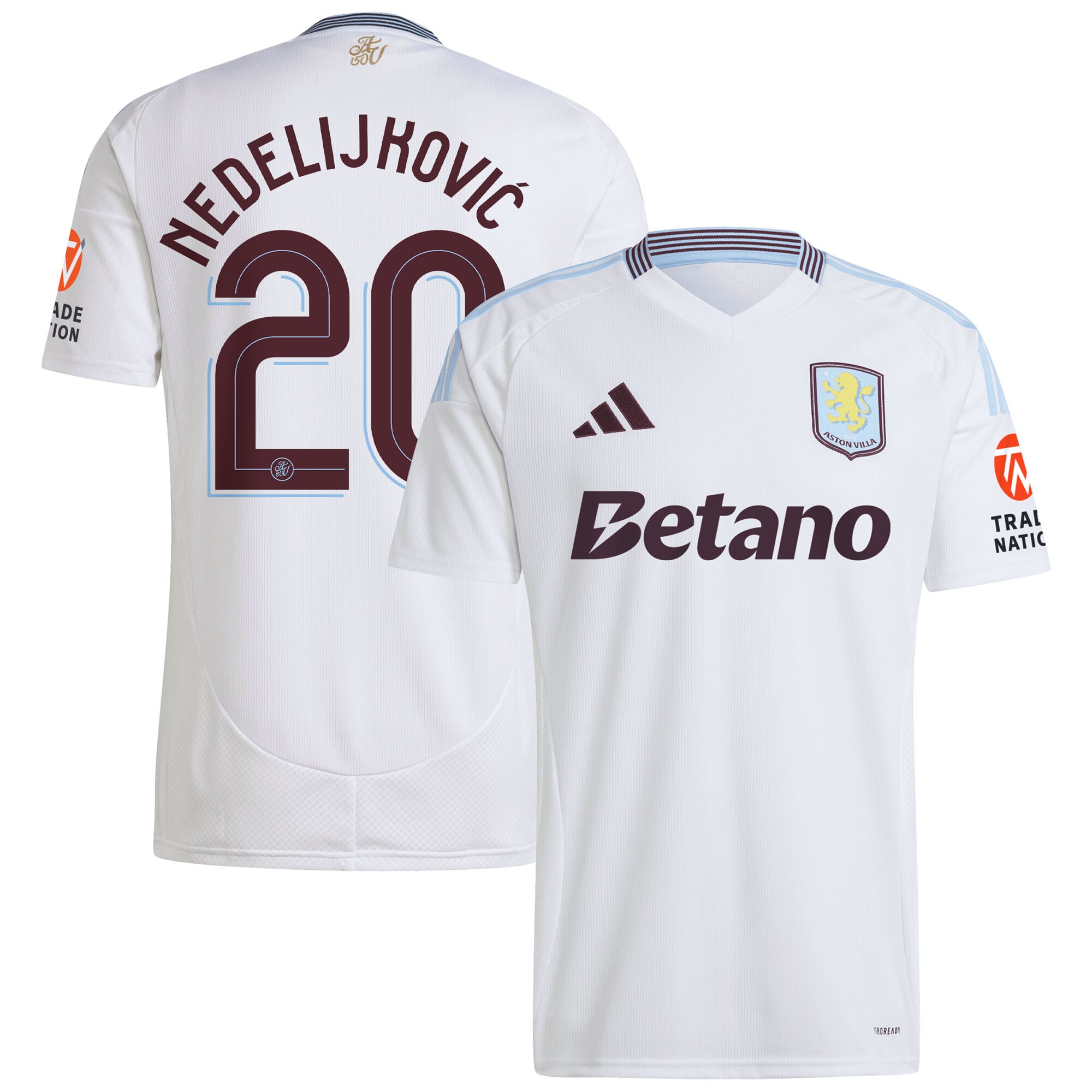 aston villa adidas away shirt 2024-25 with nedeljković 20 cup printing Collection | Official Aston Villa Jerseys