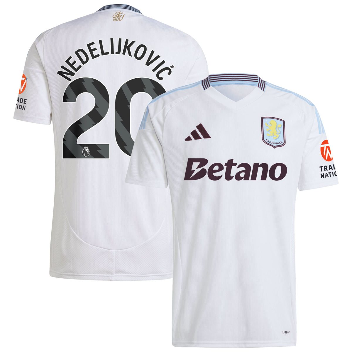 aston villa adidas away shirt 2024-25 with nedeljković 20 printing Collection | Official Aston Villa Jerseys