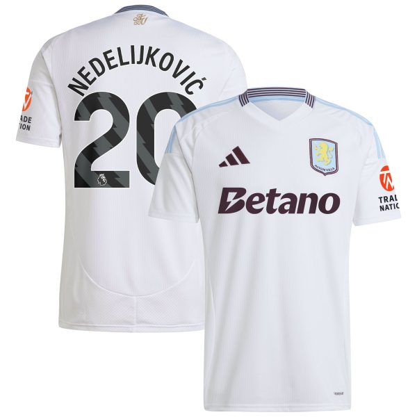 aston villa adidas away shirt 2024-25 with nedeljković 20 printing Collection | Official Aston Villa Jerseys