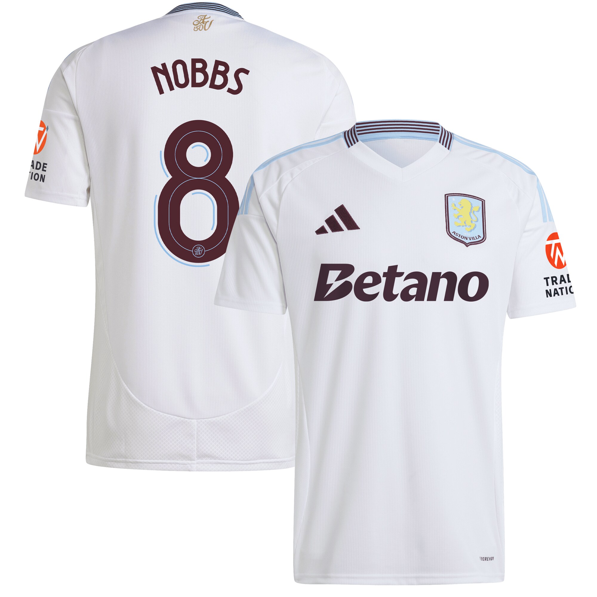 aston villa adidas away shirt 2024-25 with nobbs 8 cup printing Collection | Official Aston Villa Jerseys