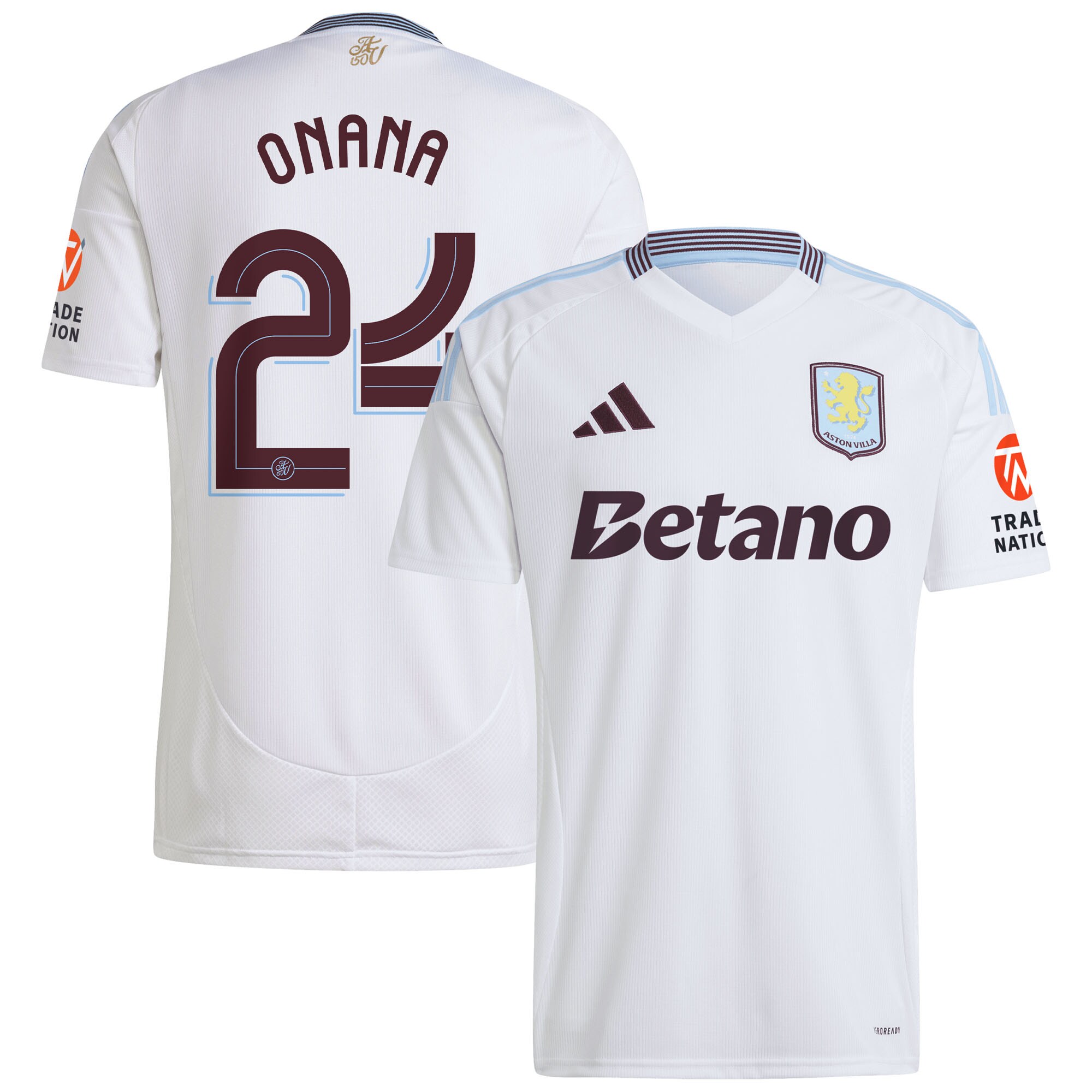 aston villa adidas away shirt 2024-25 with onana 24 cup printing Collection | Official Aston Villa Jerseys