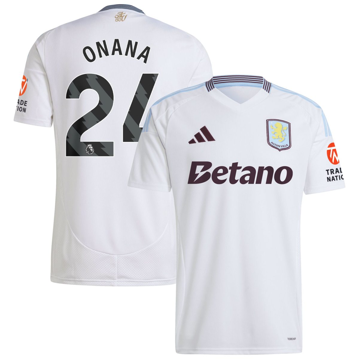 aston villa adidas away shirt 2024-25 with onana 24 printing Collection | Official Aston Villa Jerseys