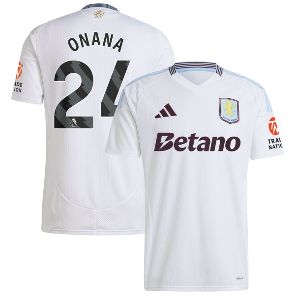 aston villa adidas away shirt 2024-25 with onana 24 printing Collection | Official Aston Villa Jerseys