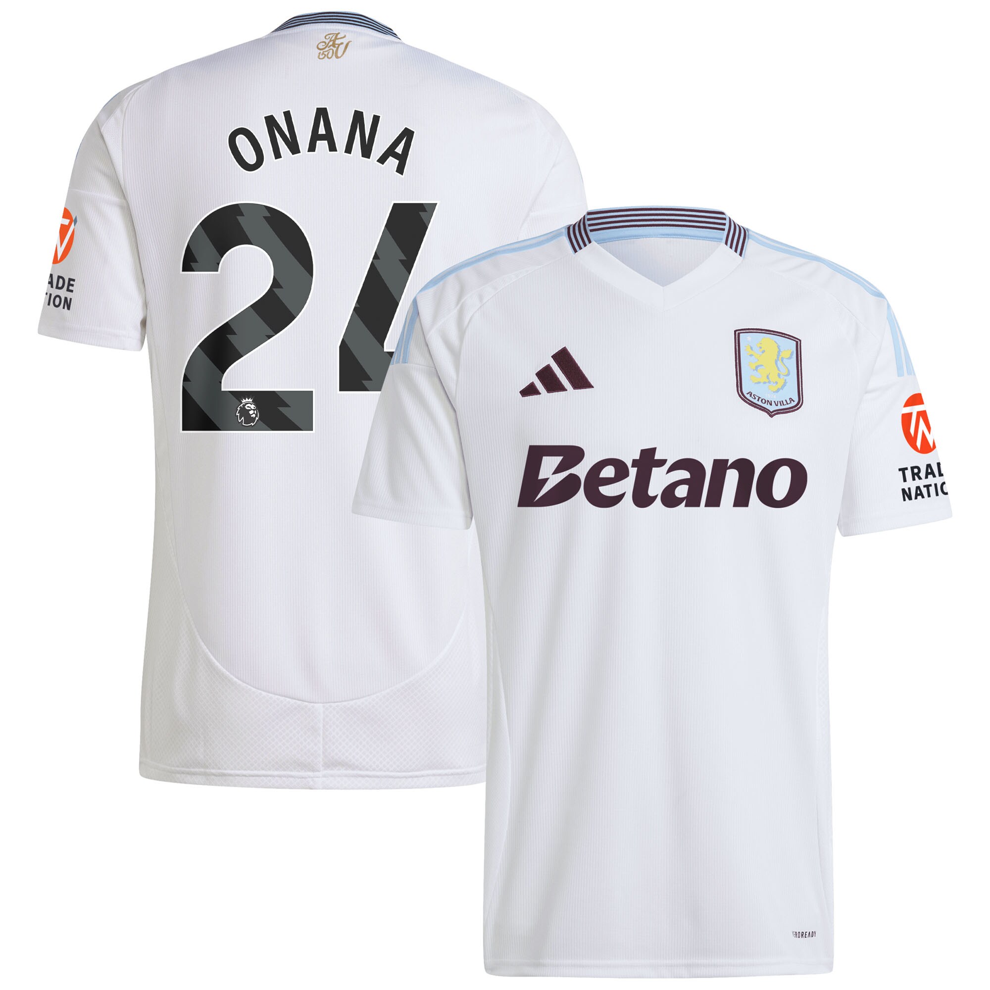 aston villa adidas away shirt 2024-25 with onana 24 printing Collection | Official Aston Villa Jerseys