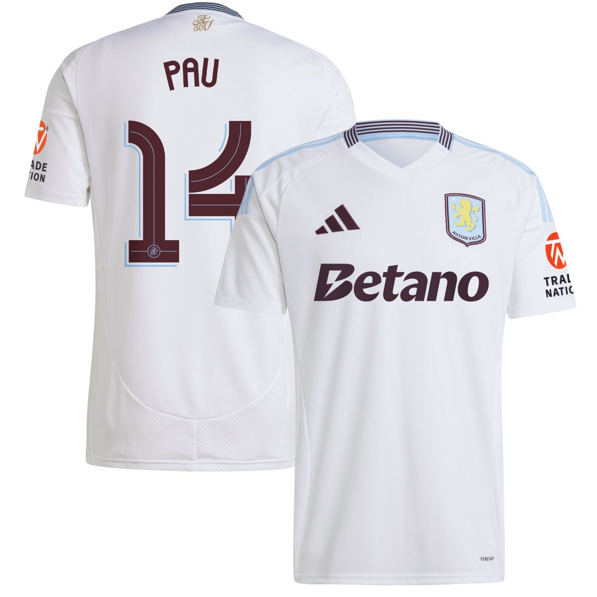 aston villa adidas away shirt 2024-25 with pau 14 cup printing Collection | Official Aston Villa Jerseys