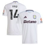 aston villa adidas away shirt 2024-25 with pau 14 printing Collection | Official Aston Villa Jerseys