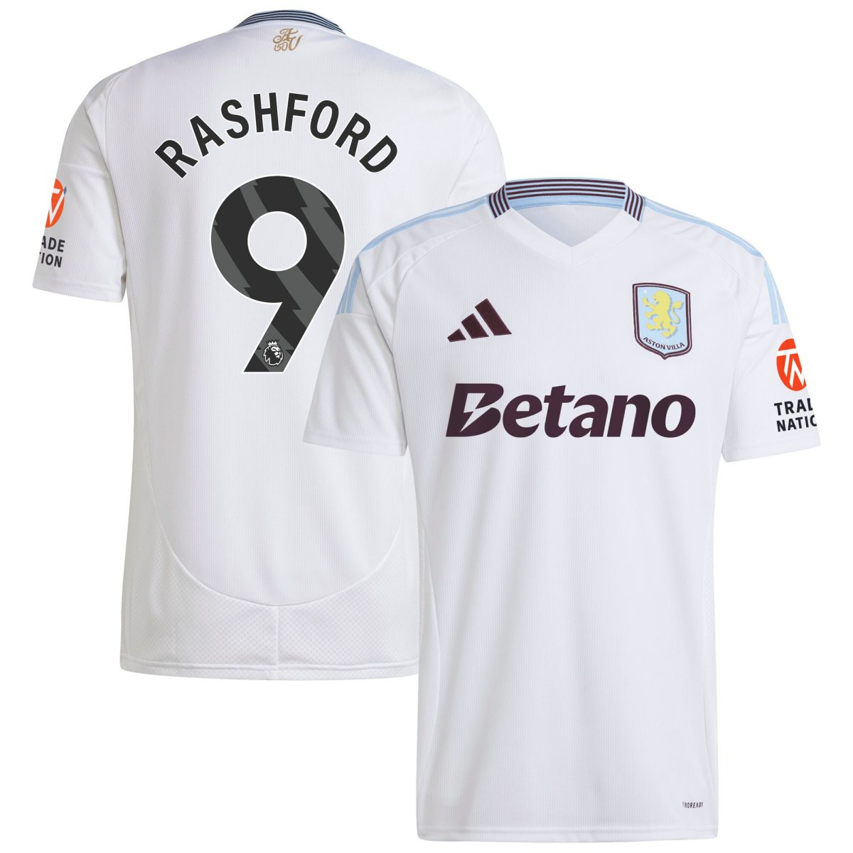 aston villa adidas away shirt 2024-25 with rashford 9 printing Collection | Official Aston Villa Jerseys