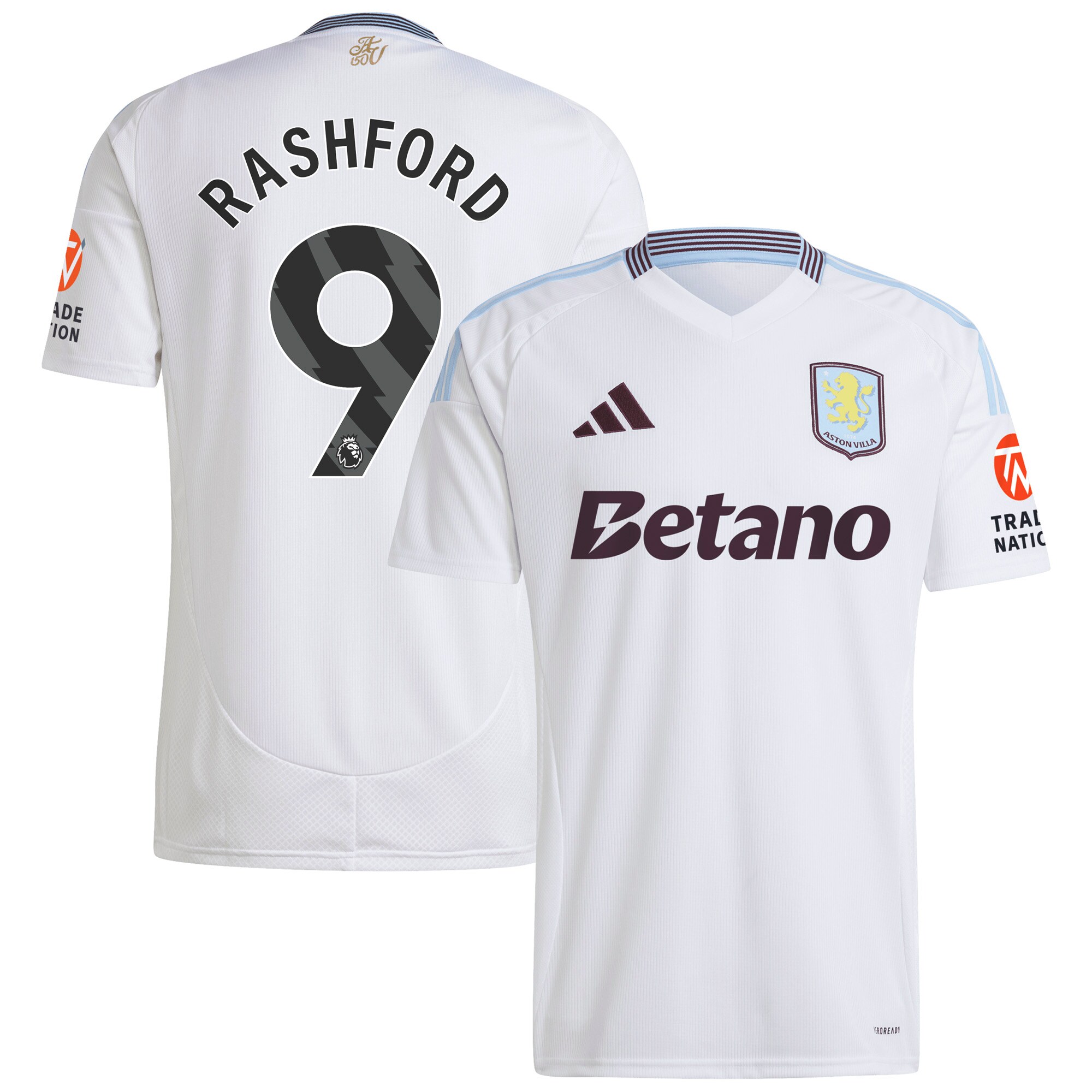 aston villa adidas away shirt 2024-25 with rashford 9 printing Collection | Official Aston Villa Jerseys