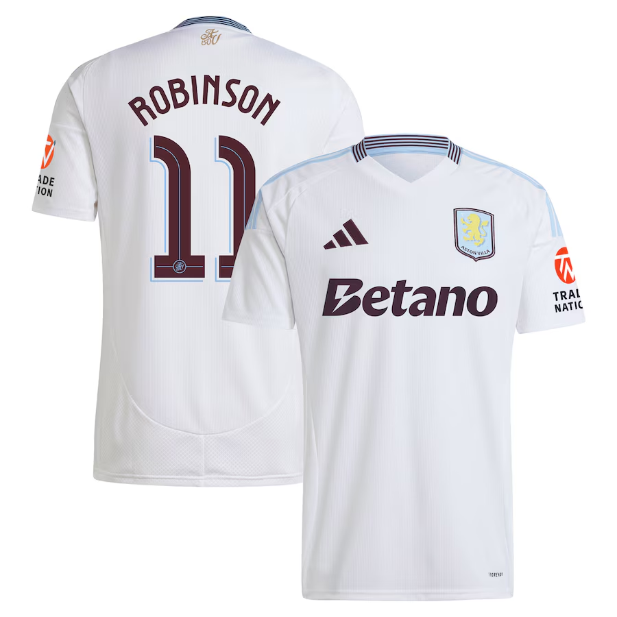 aston villa adidas away shirt 2024-25 with robinson 11 cup printing Collection | Official Aston Villa Jerseys