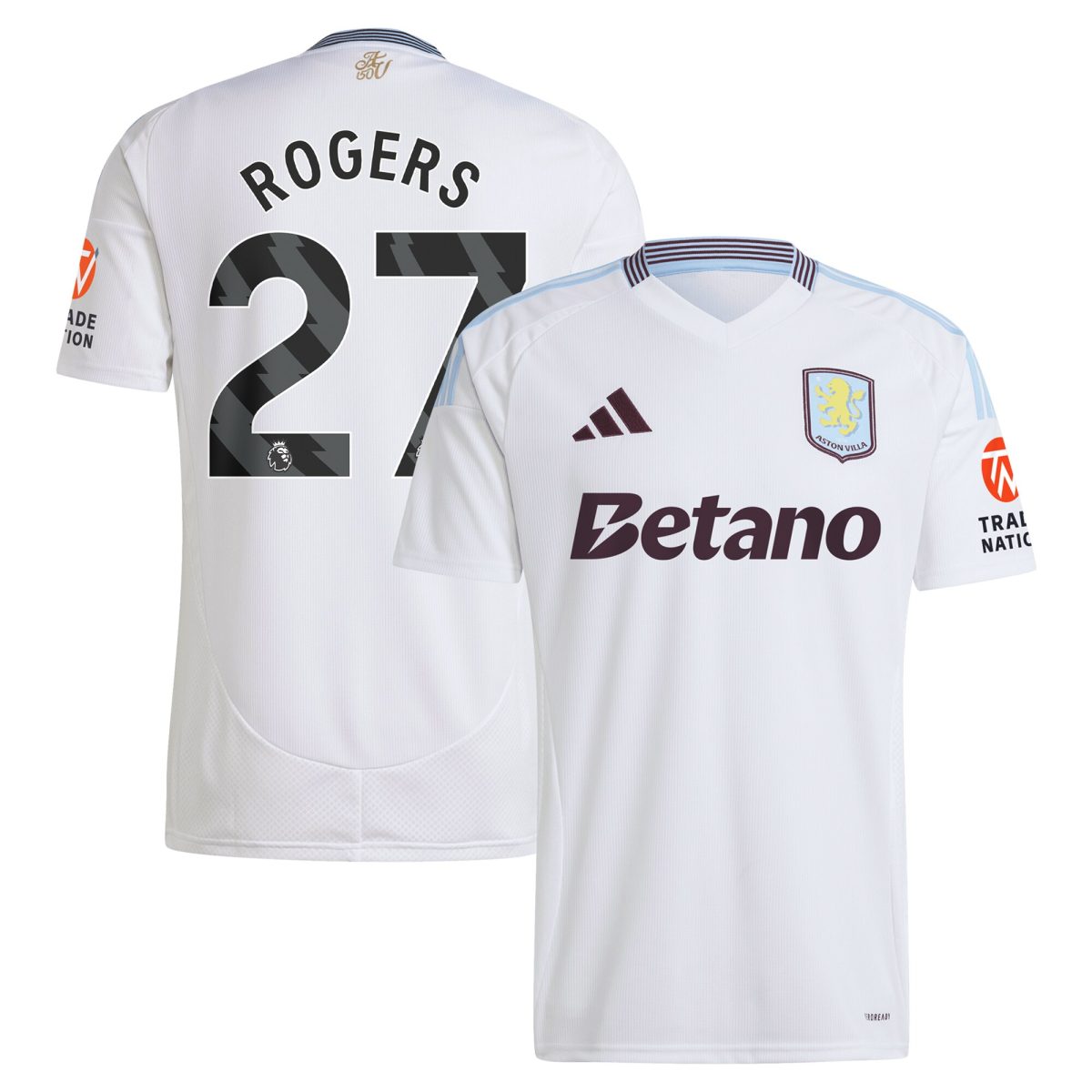aston villa adidas away shirt 2024-25 with rogers 27 printing Collection | Official Aston Villa Jerseys