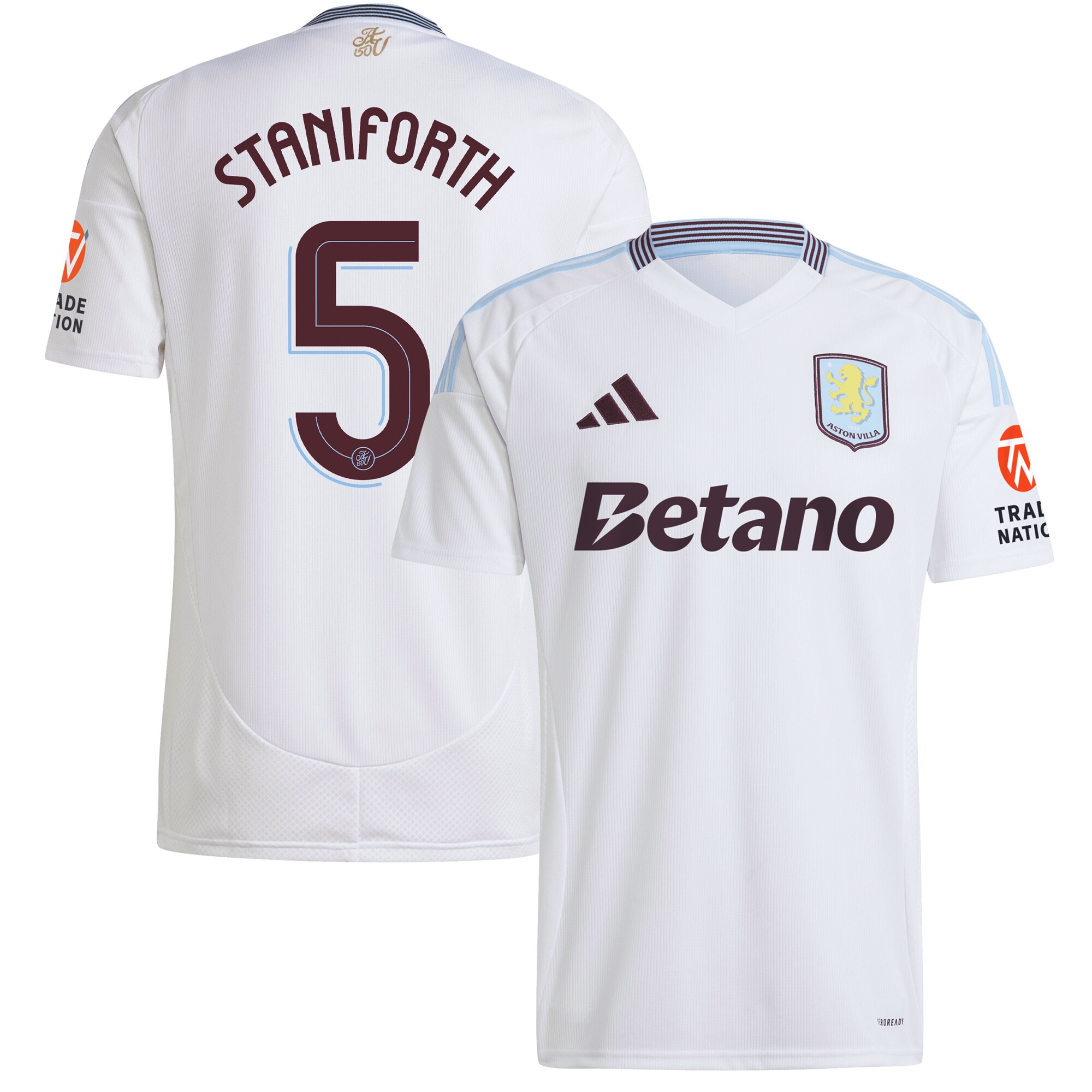 aston villa adidas away shirt 2024-25 with staniforth 5 cup printing Collection | Official Aston Villa Jerseys