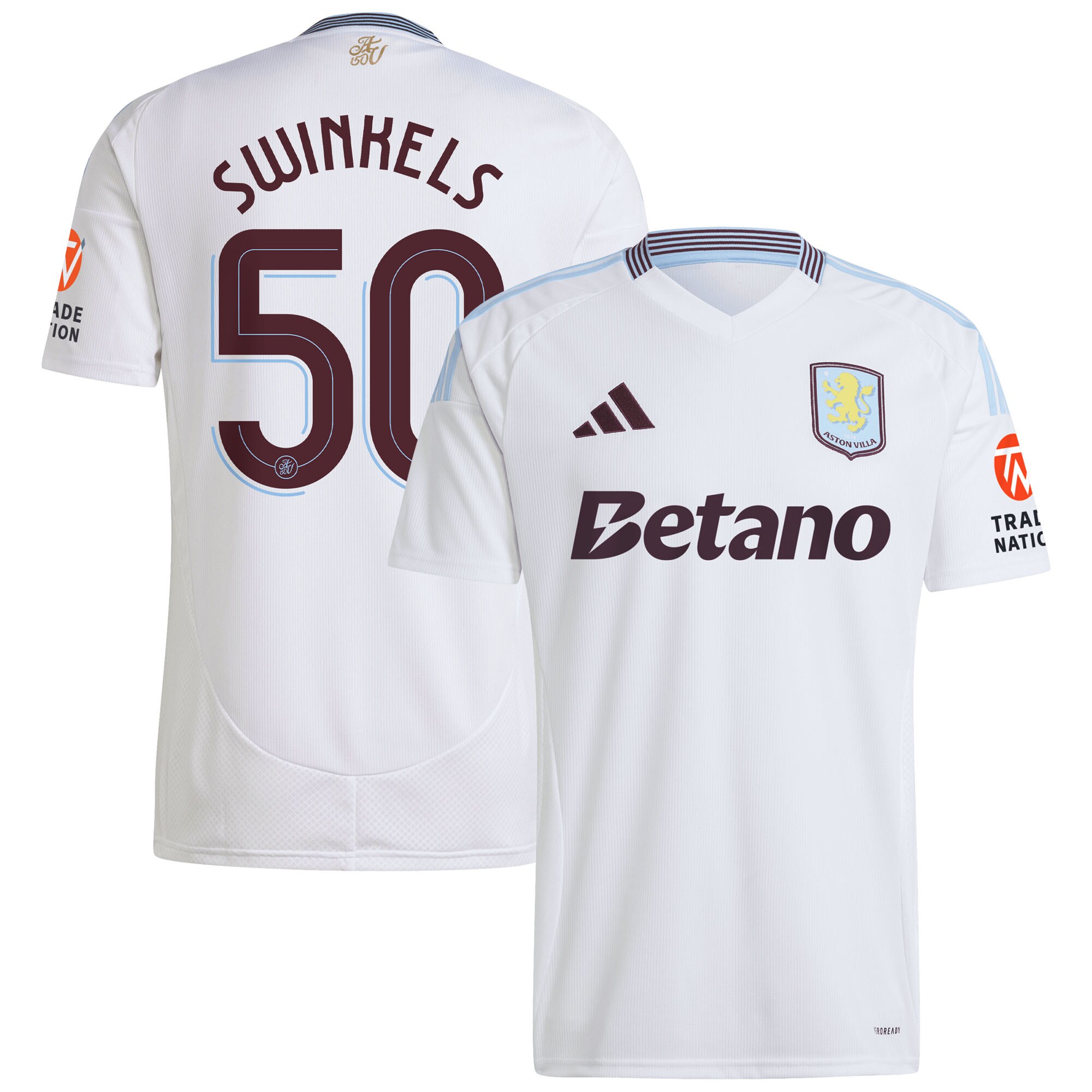 aston villa adidas away shirt 2024-25 with swinkels 50 cup printing Collection | Official Aston Villa Jerseys