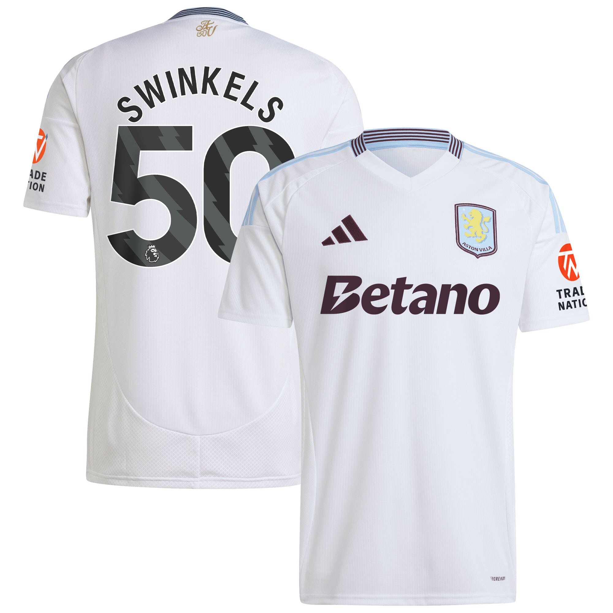 aston villa adidas away shirt 2024-25 with swinkels 50 printing Collection | Official Aston Villa Jerseys