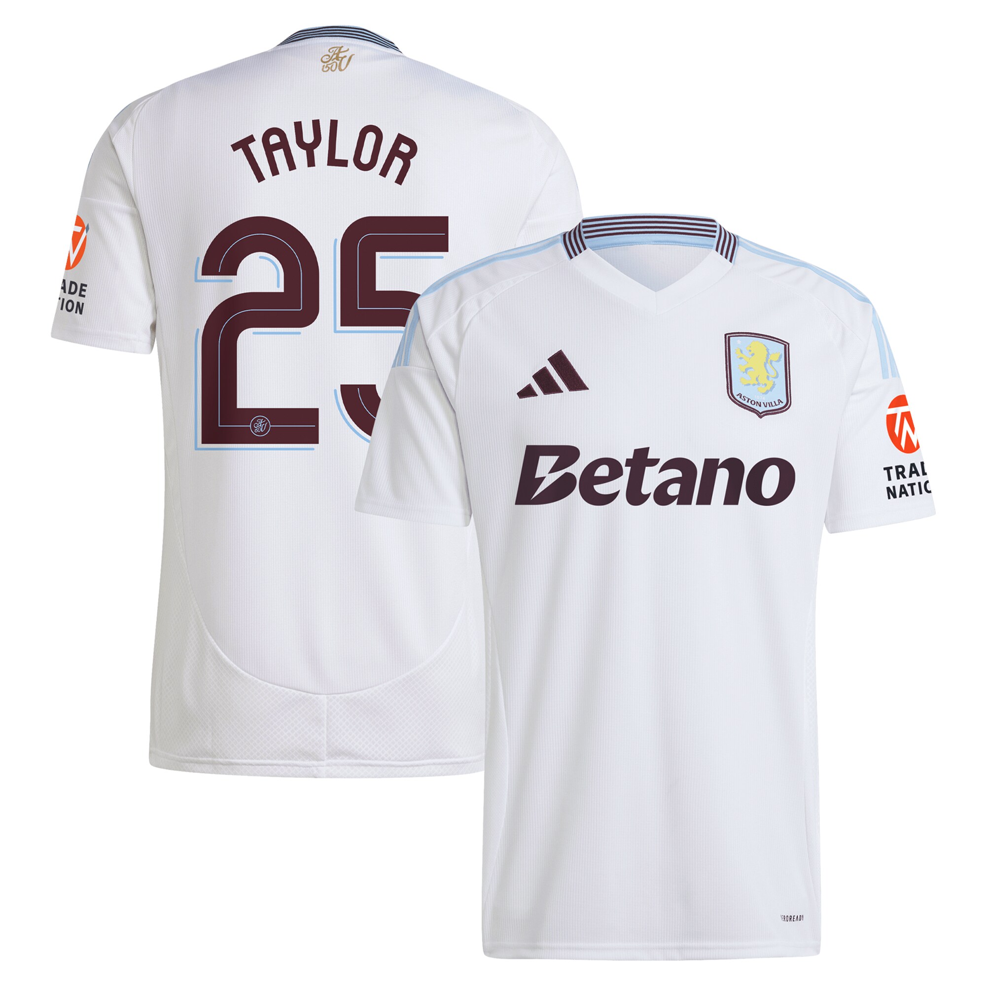 aston villa adidas away shirt 2024-25 with taylor 25 cup printing Collection | Official Aston Villa Jerseys
