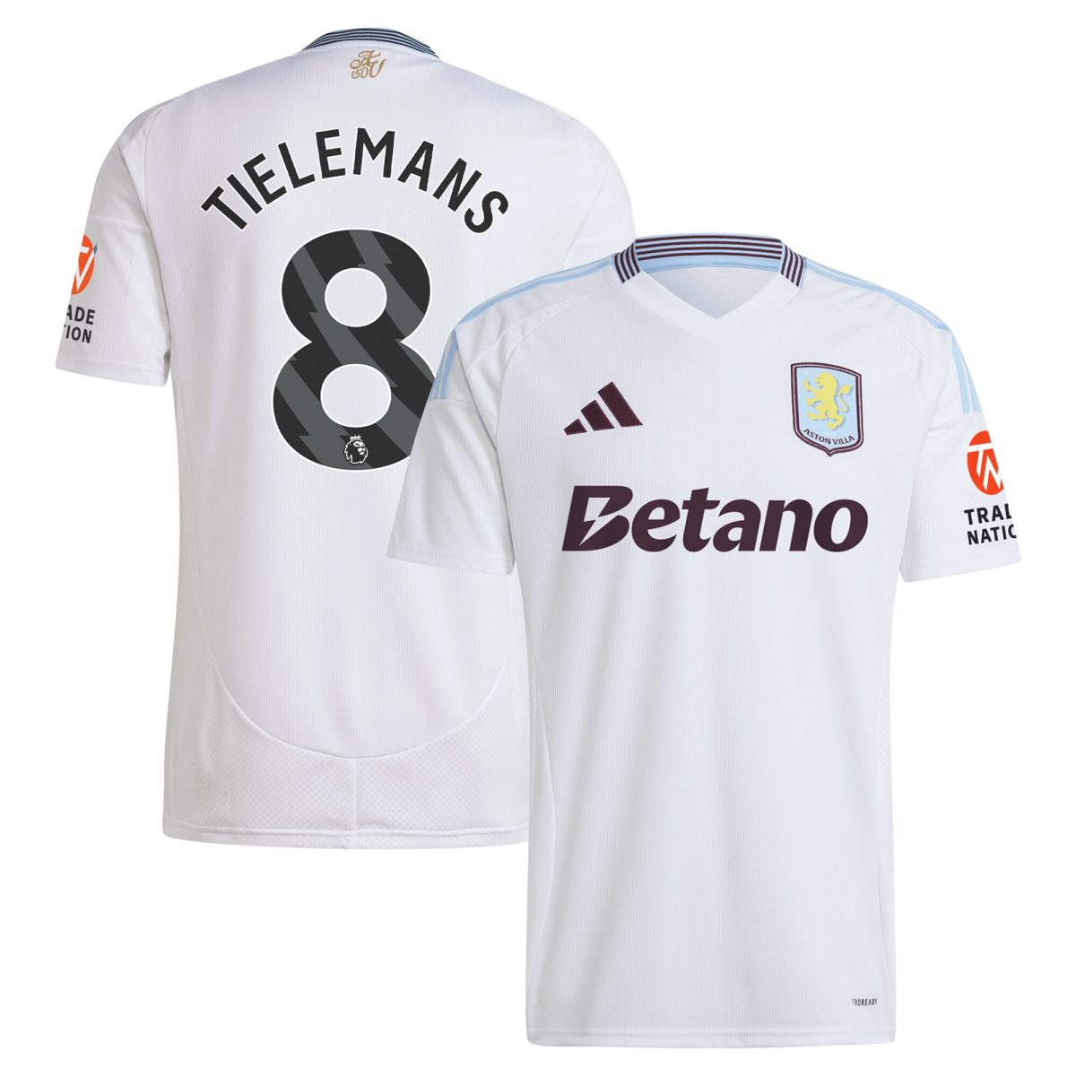 aston villa adidas away shirt 2024-25 with tielemans 8 printing Collection | Official Aston Villa Jerseys