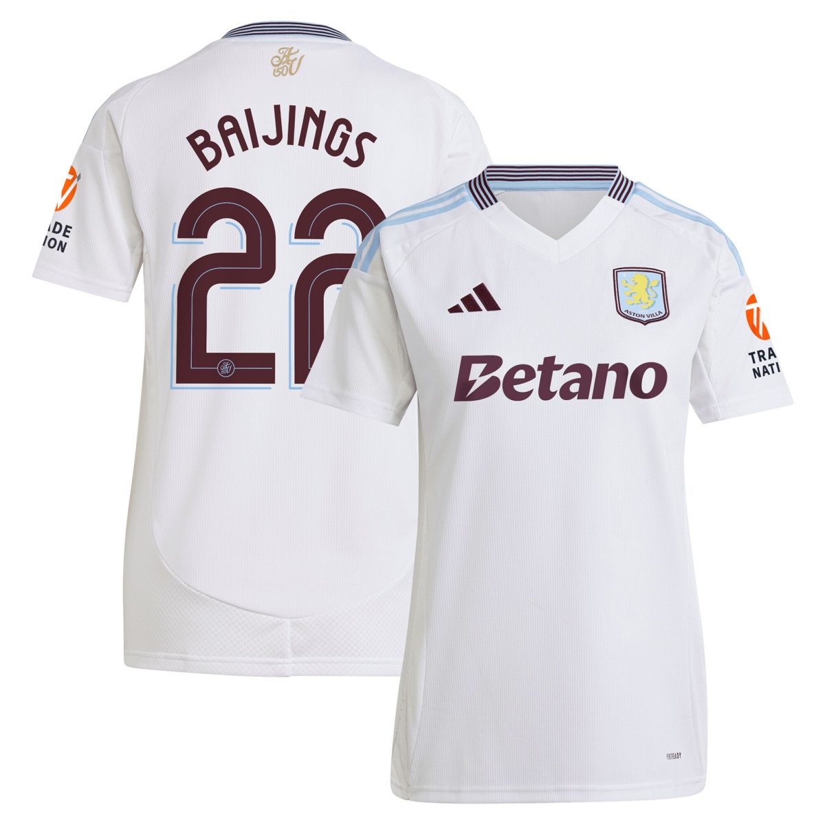 aston villa adidas away shirt 2024-25 – womens with baijings 22 cup printing Collection | Official Aston Villa Jerseys
