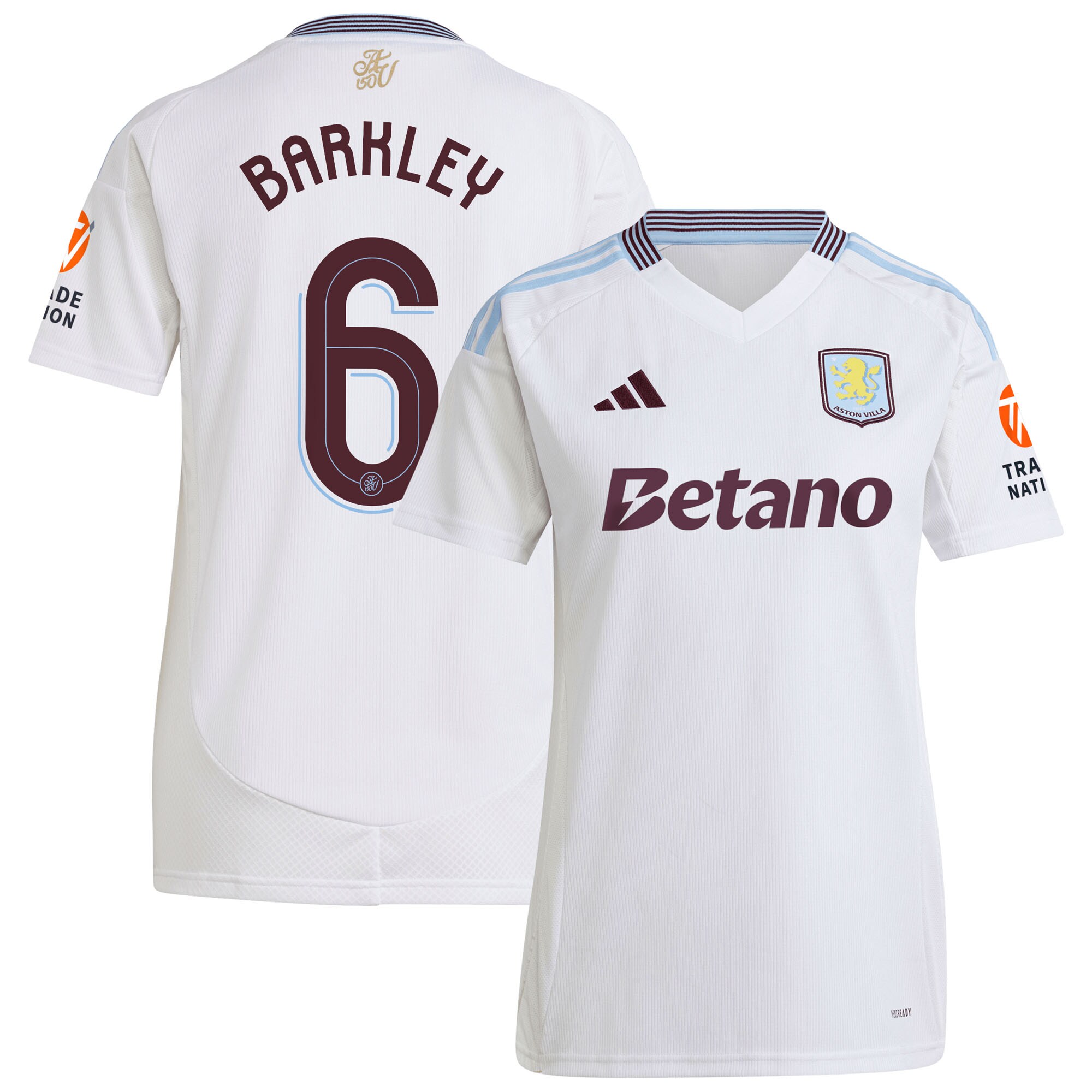 aston villa adidas away shirt 2024-25 – womens with barkley 6 cup printing Collection | Official Aston Villa Jerseys