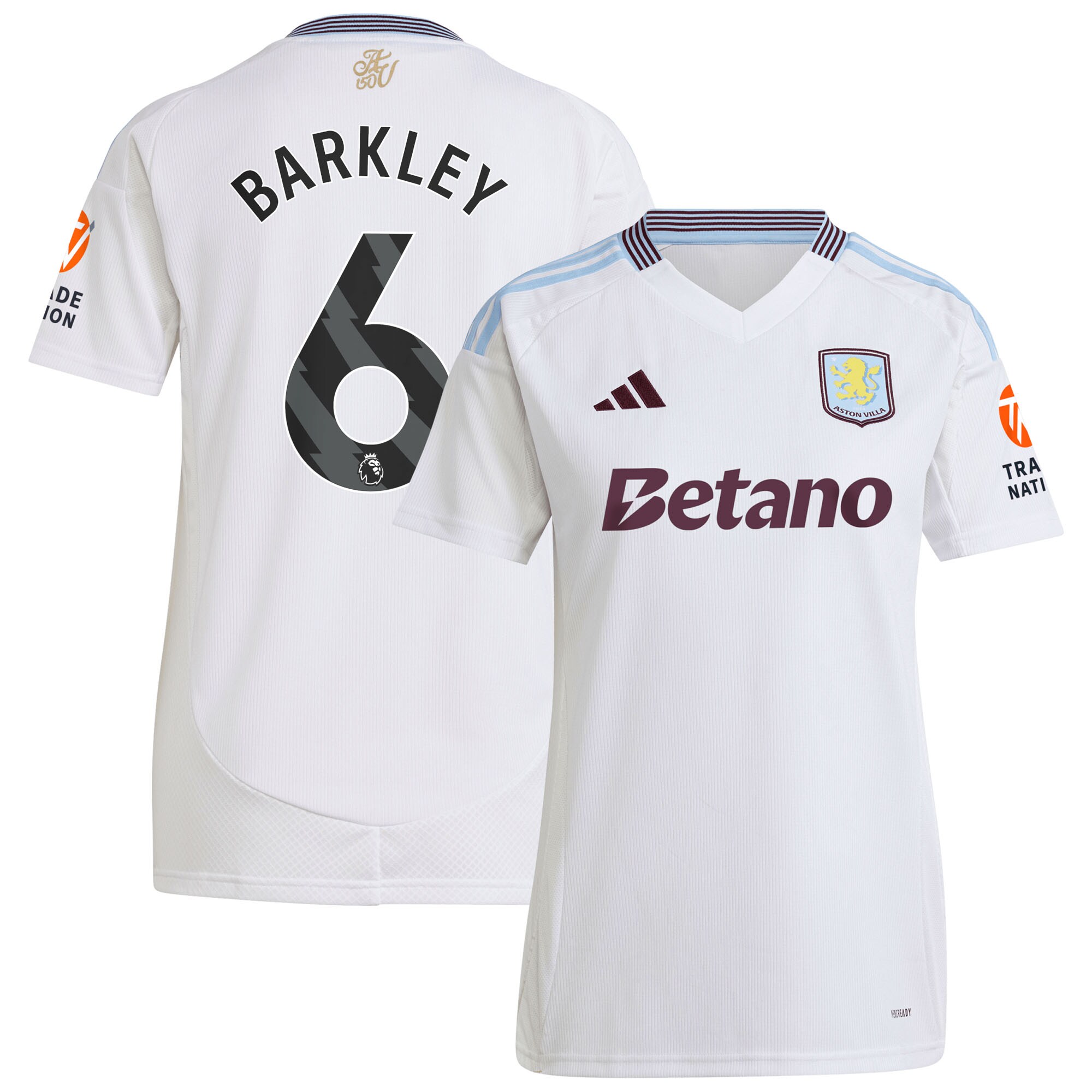 aston villa adidas away shirt 2024-25 – womens with barkley 6 printing Collection | Official Aston Villa Jerseys