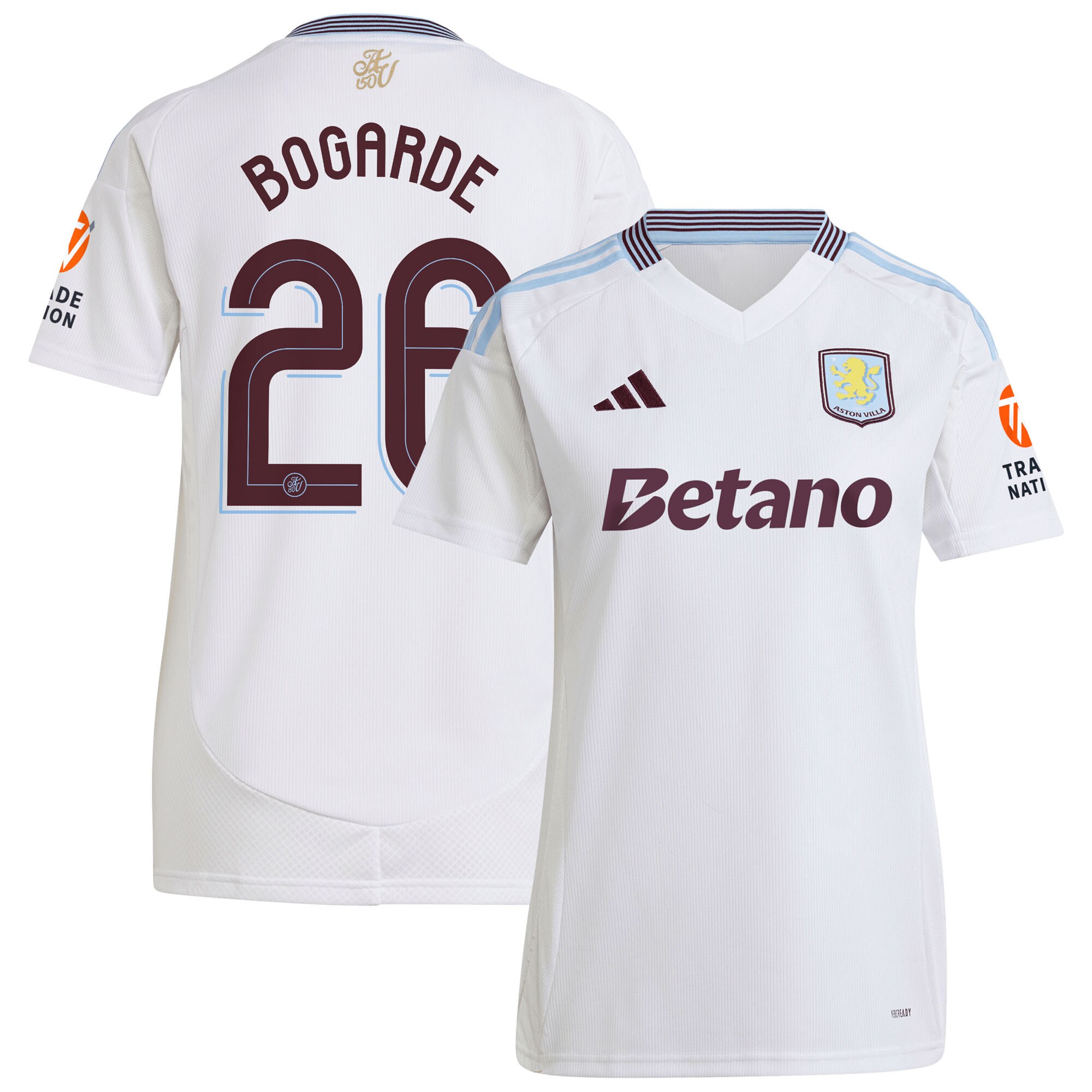 aston villa adidas away shirt 2024-25 – womens with bogarde 26 cup printing Collection | Official Aston Villa Jerseys