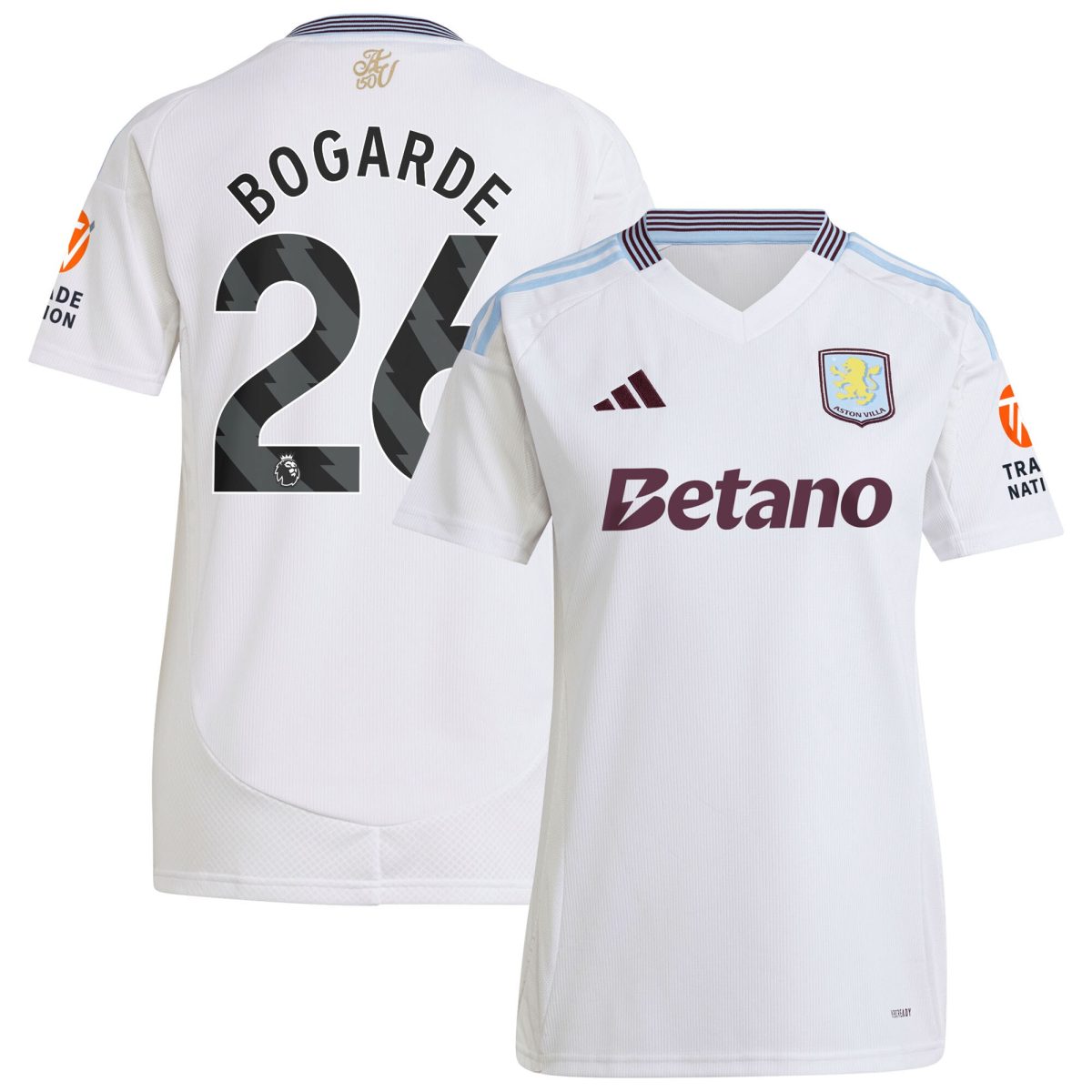 aston villa adidas away shirt 2024-25 – womens with bogarde 26 printing Collection | Official Aston Villa Jerseys