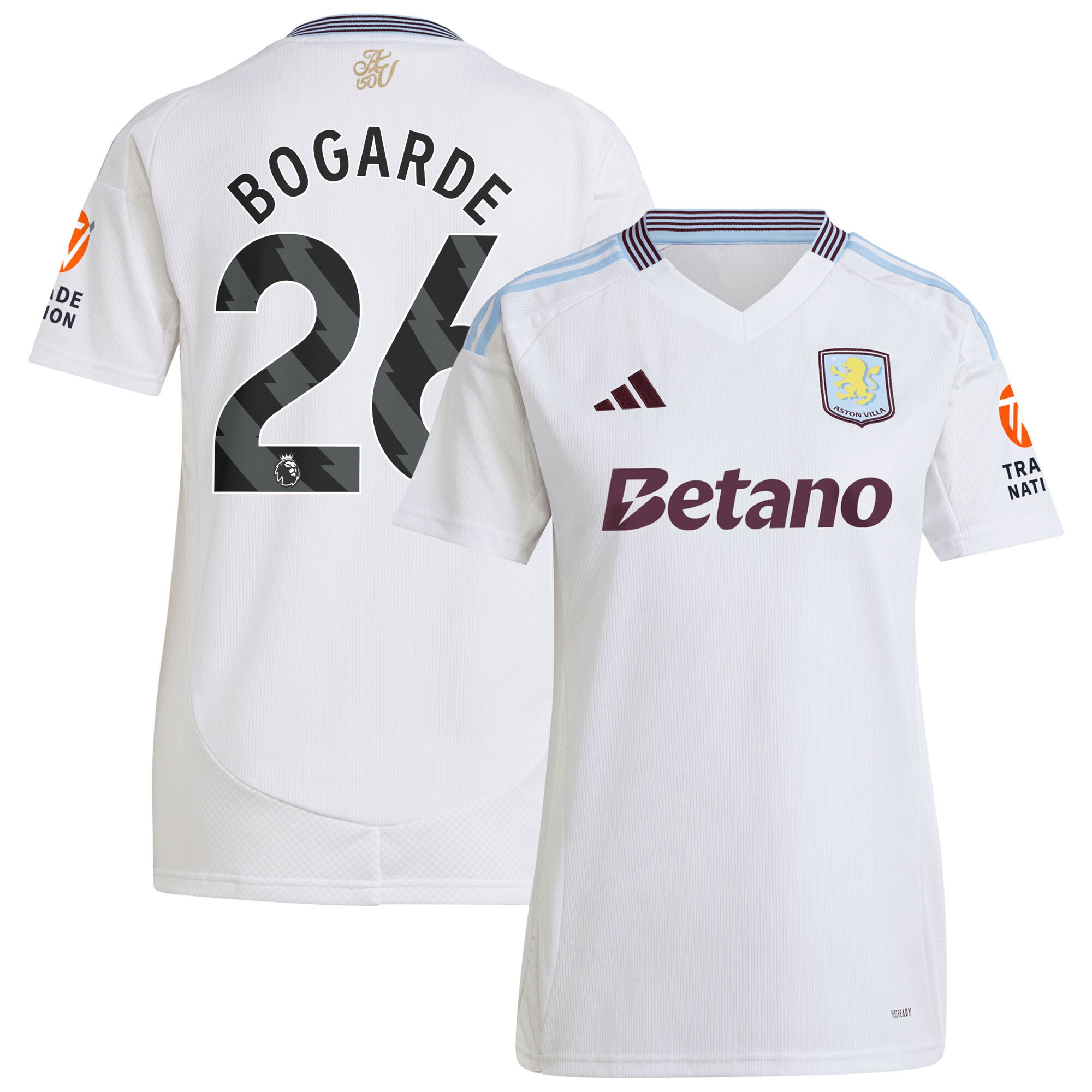 aston villa adidas away shirt 2024-25 – womens with bogarde 26 printing Collection | Official Aston Villa Jerseys