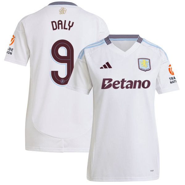 aston villa adidas away shirt 2024-25 – womens with daly 9 cup printing Collection | Official Aston Villa Jerseys
