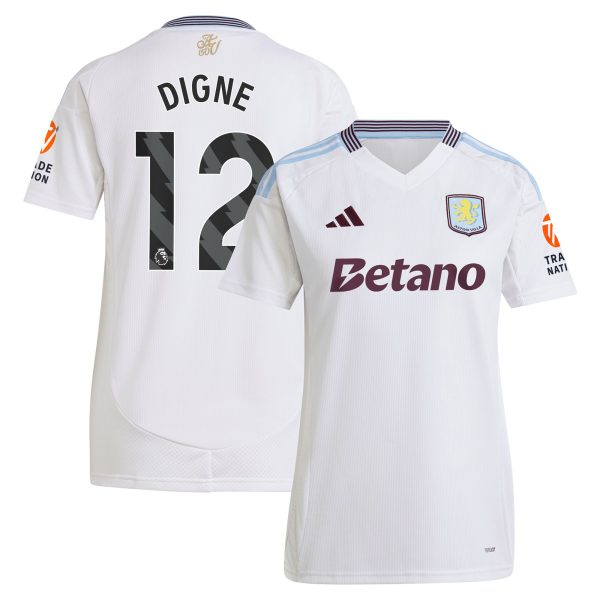 aston villa adidas away shirt 2024-25 – womens with digne 12 printing Collection | Official Aston Villa Jerseys