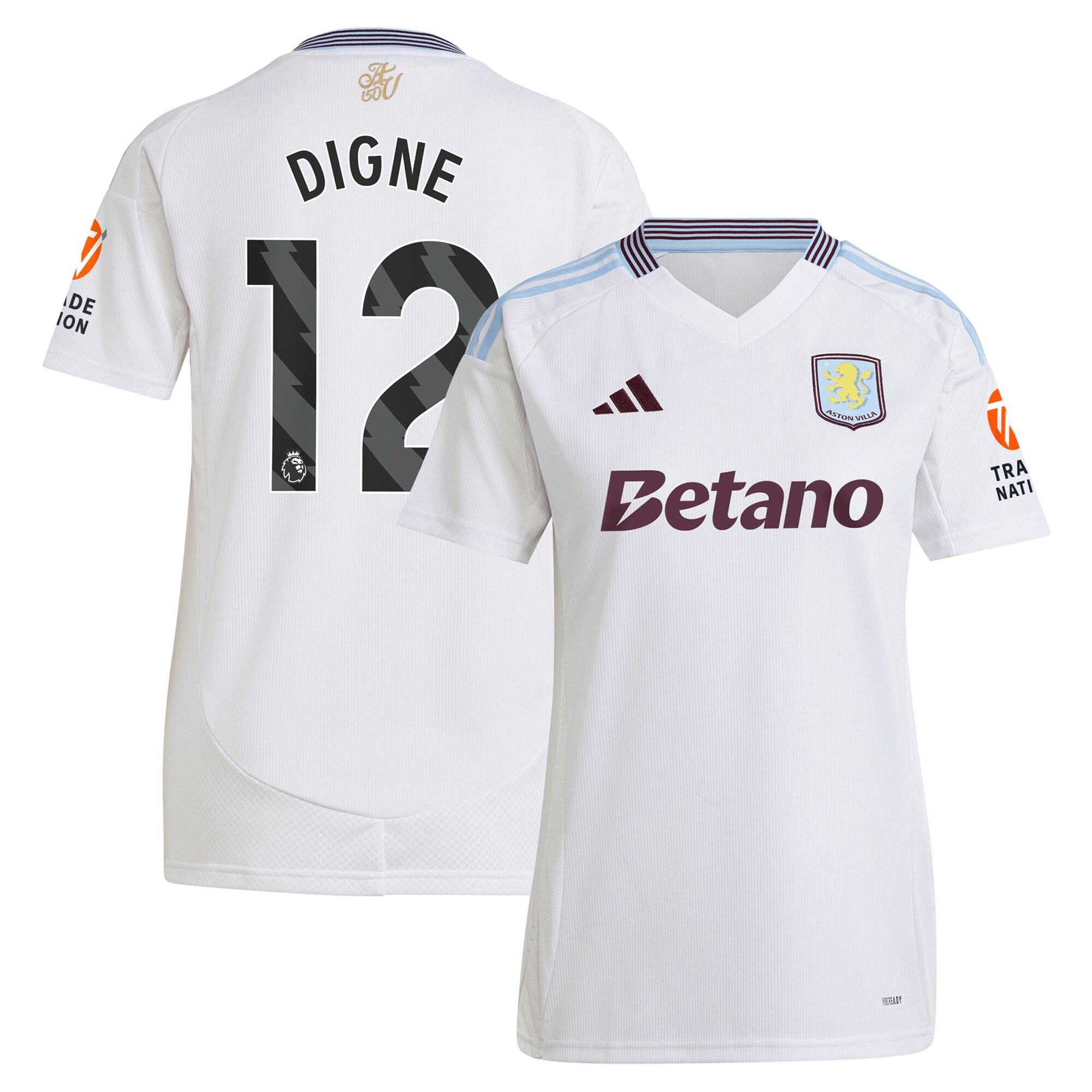 aston villa adidas away shirt 2024-25 – womens with digne 12 printing Collection | Official Aston Villa Jerseys