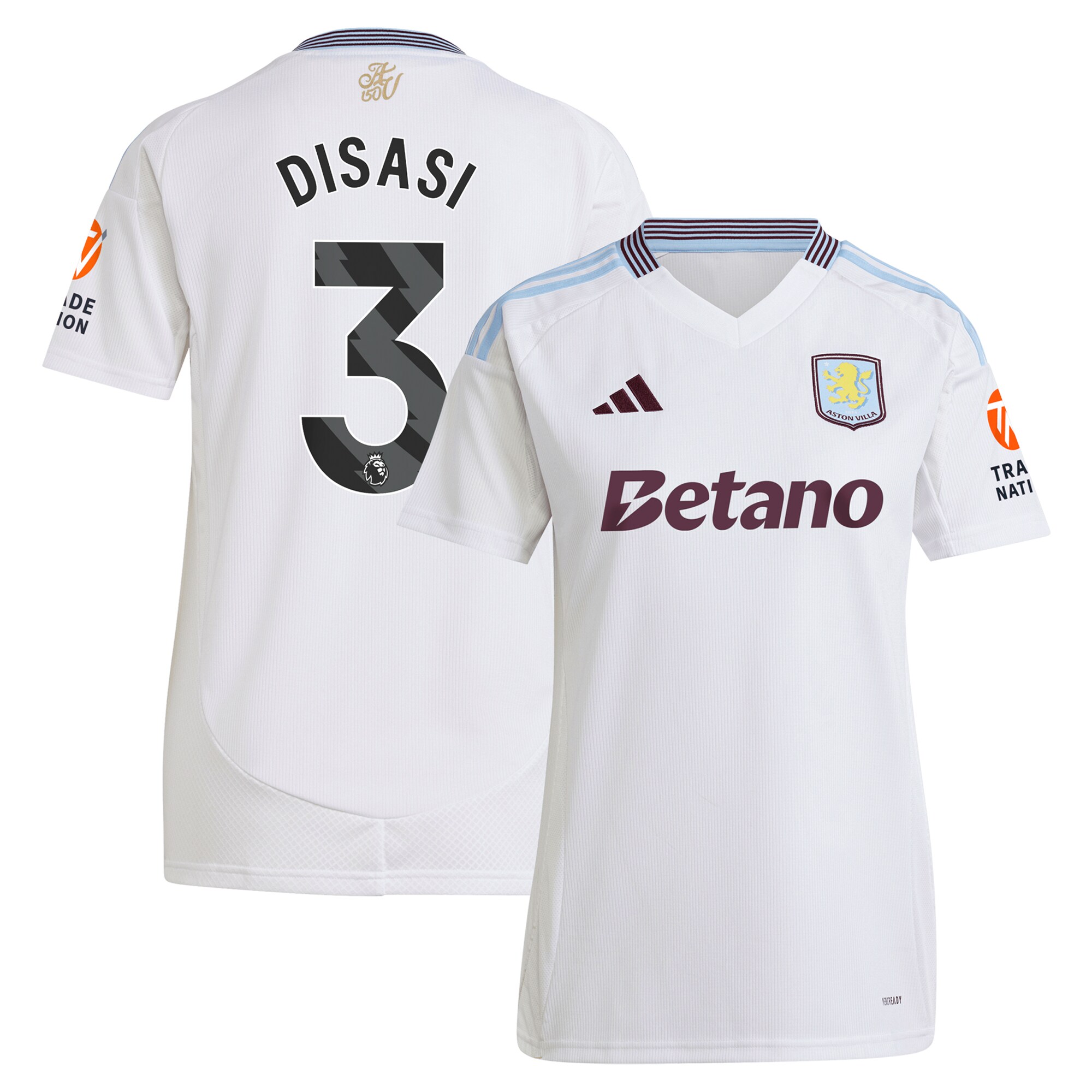 aston villa adidas away shirt 2024-25 – womens with disasi 3 printing Collection | Official Aston Villa Jerseys