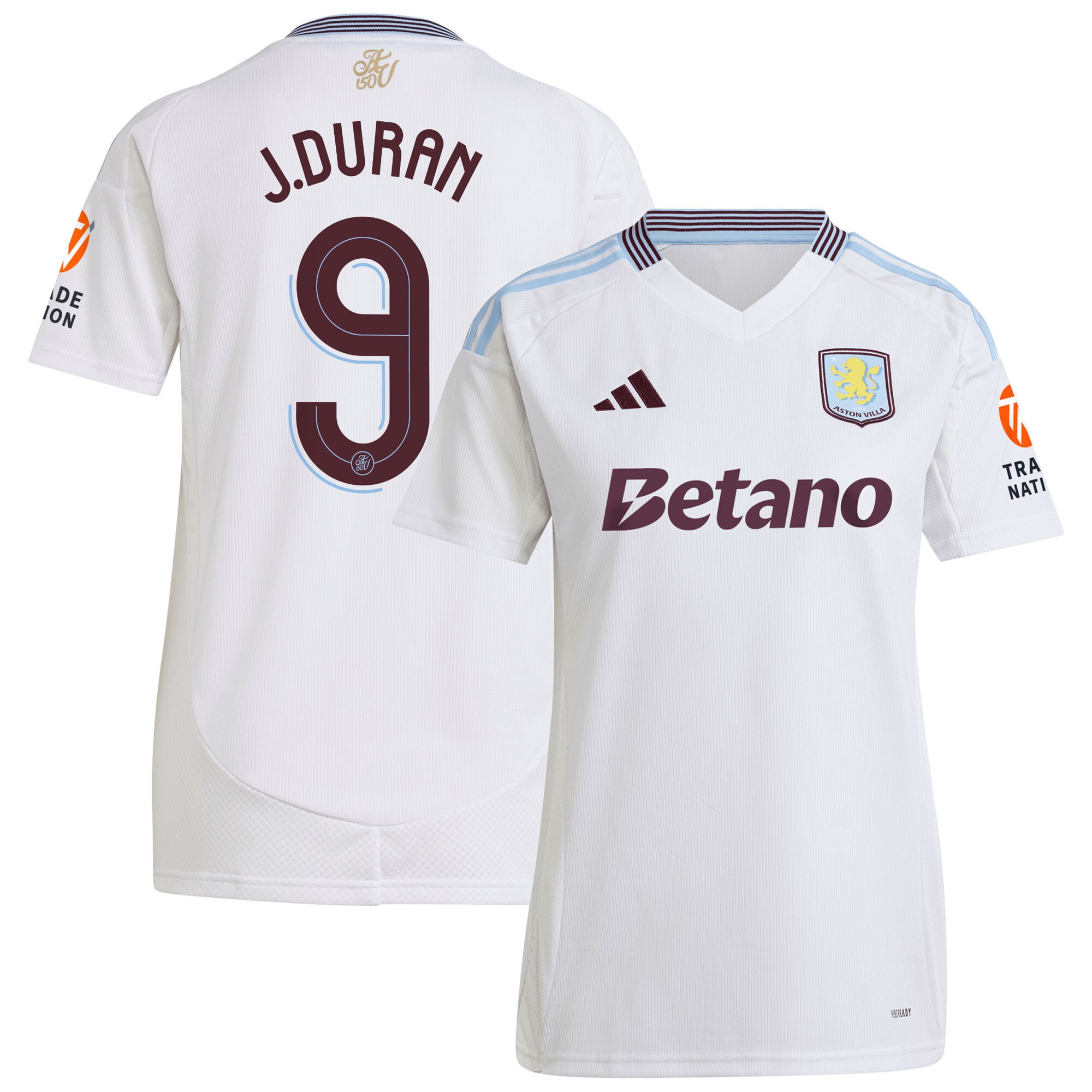 aston villa adidas away shirt 2024-25 – womens with duran 9 cup printing Collection | Official Aston Villa Jerseys