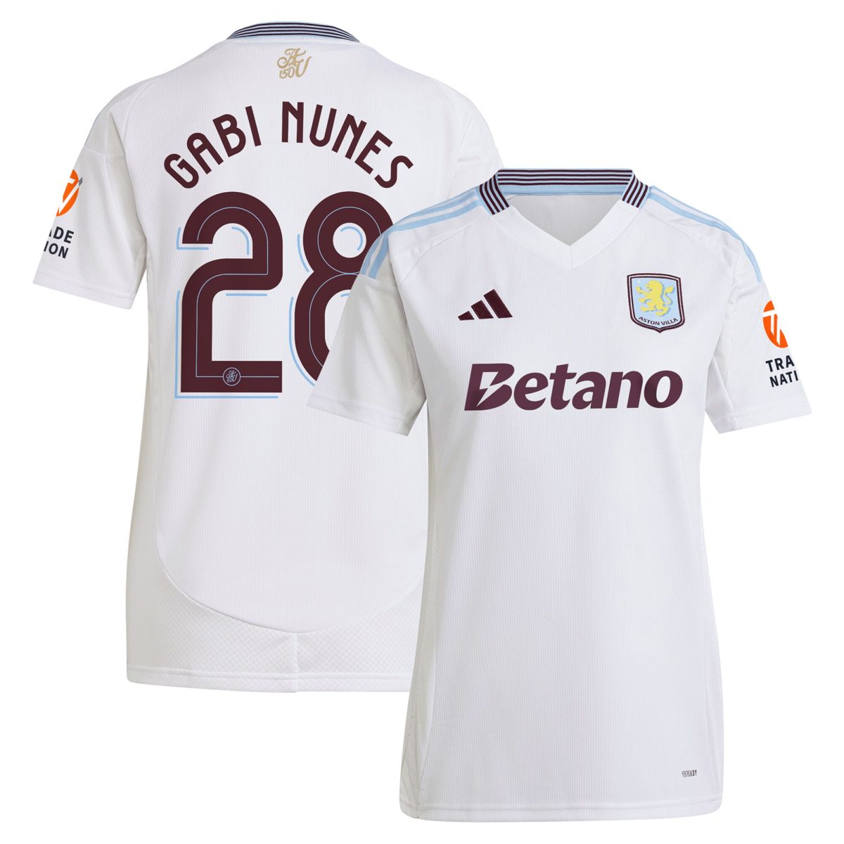 aston villa adidas away shirt 2024-25 – womens with gabi nunes 28 cup printing Collection | Official Aston Villa Jerseys
