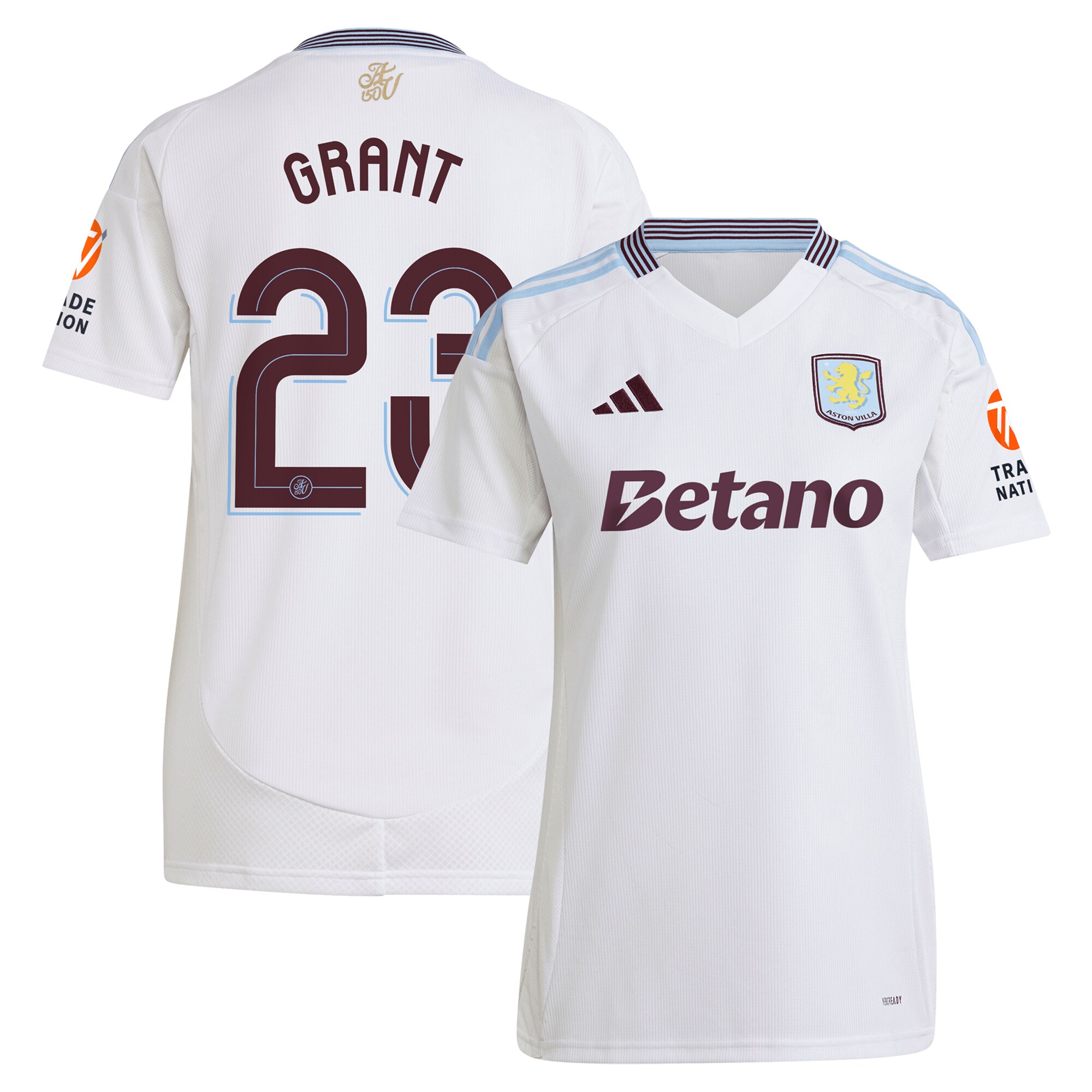 aston villa adidas away shirt 2024-25 – womens with grant 23 cup printing Collection | Official Aston Villa Jerseys