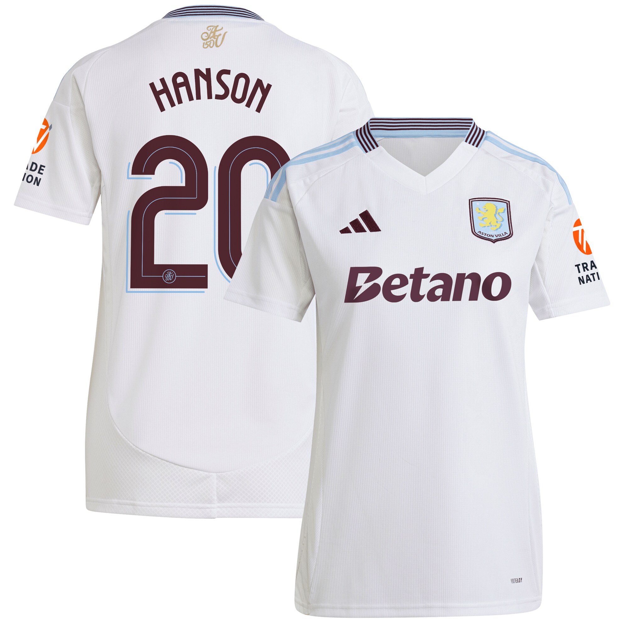 aston villa adidas away shirt 2024-25 – womens with hanson 20 cup printing Collection | Official Aston Villa Jerseys