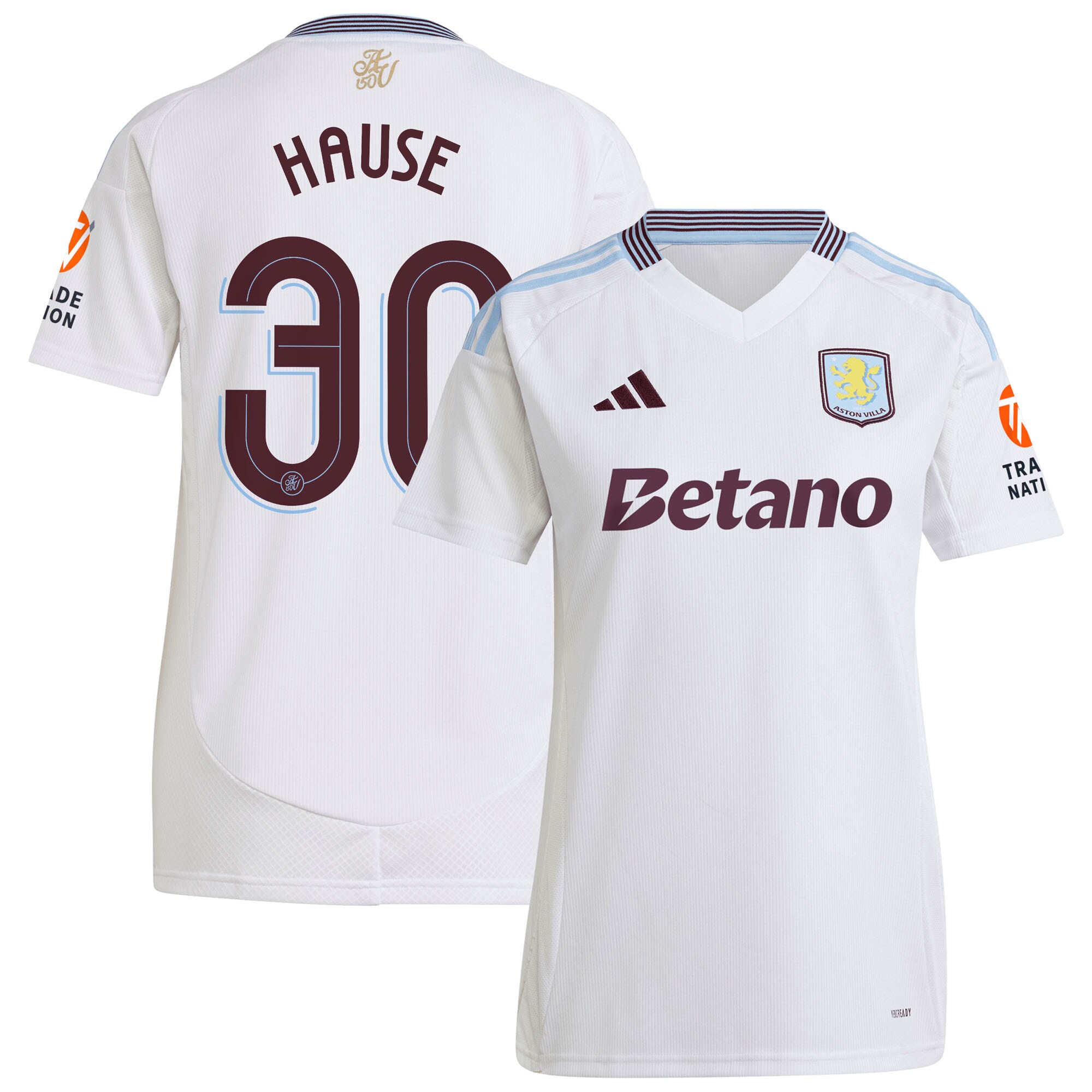 aston villa adidas away shirt 2024-25 – womens with hause 30 cup printing Collection | Official Aston Villa Jerseys
