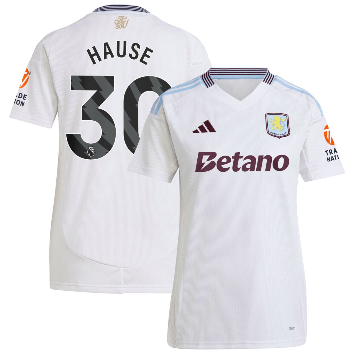 aston villa adidas away shirt 2024-25 – womens with hause 30 printing Collection | Official Aston Villa Jerseys