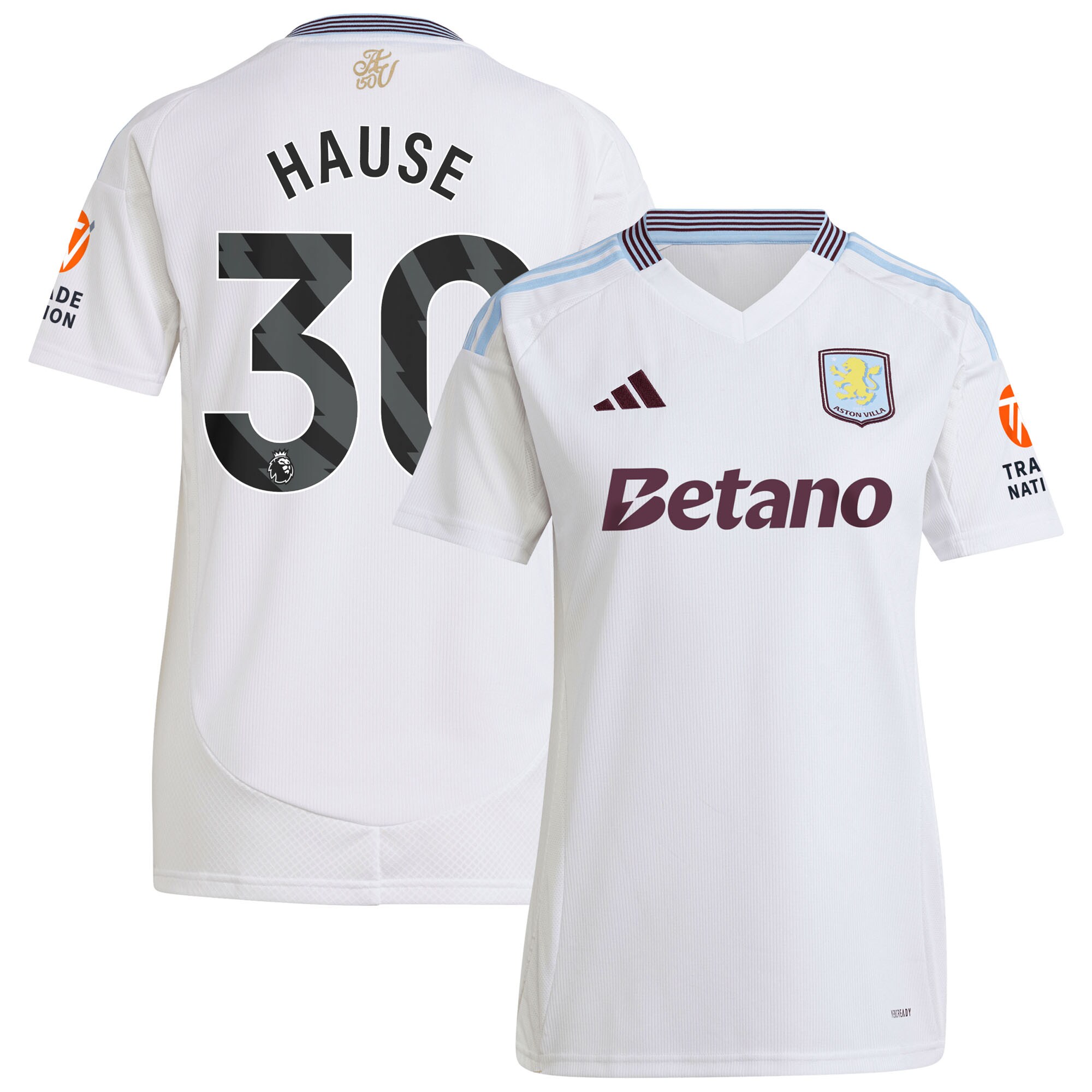 aston villa adidas away shirt 2024-25 – womens with hause 30 printing Collection | Official Aston Villa Jerseys