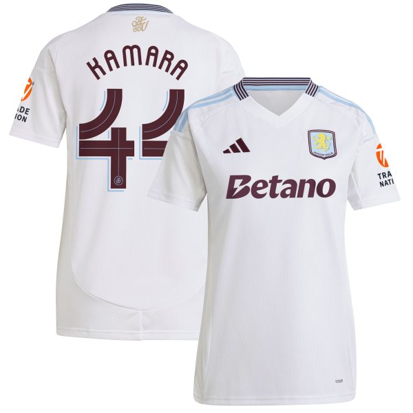 aston villa adidas away shirt 2024-25 – womens with kamara 44 cup printing Collection | Official Aston Villa Jerseys