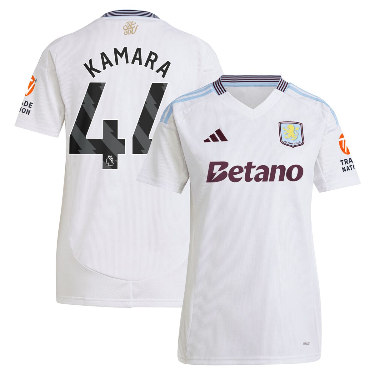 aston villa adidas away shirt 2024-25 – womens with kamara 44 printing Collection | Official Aston Villa Jerseys