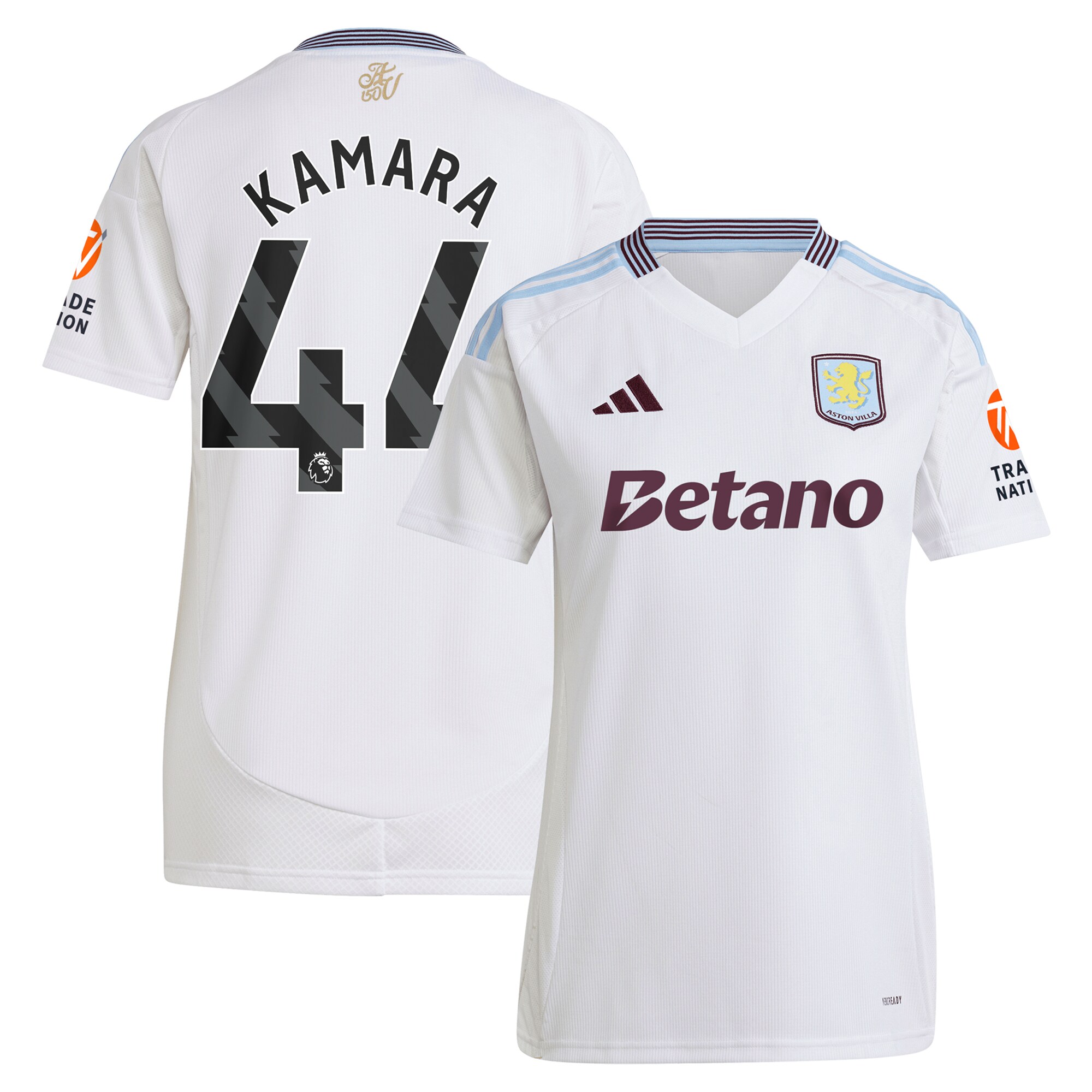 aston villa adidas away shirt 2024-25 – womens with kamara 44 printing Collection | Official Aston Villa Jerseys