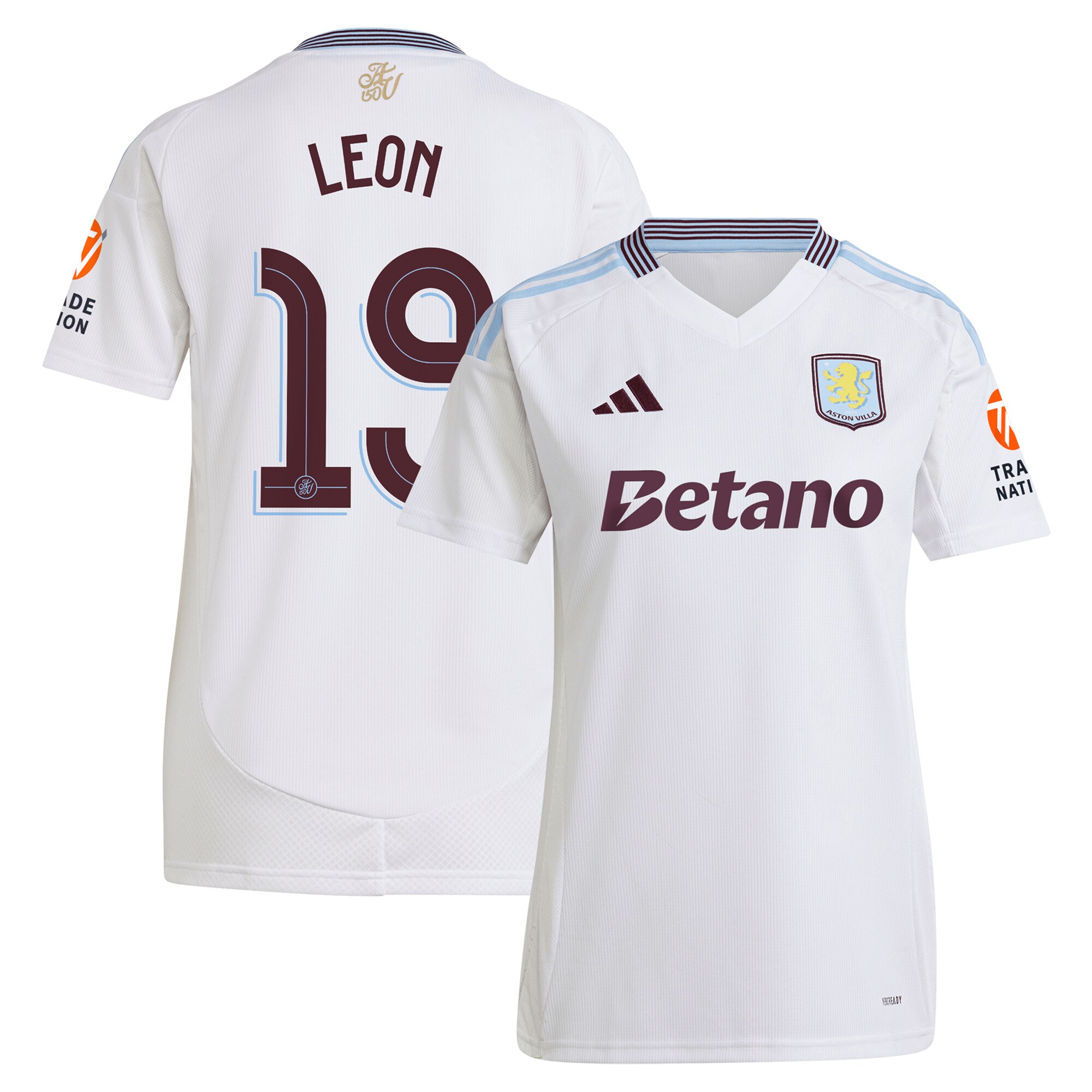 aston villa adidas away shirt 2024-25 – womens with leon 19 cup printing Collection | Official Aston Villa Jerseys