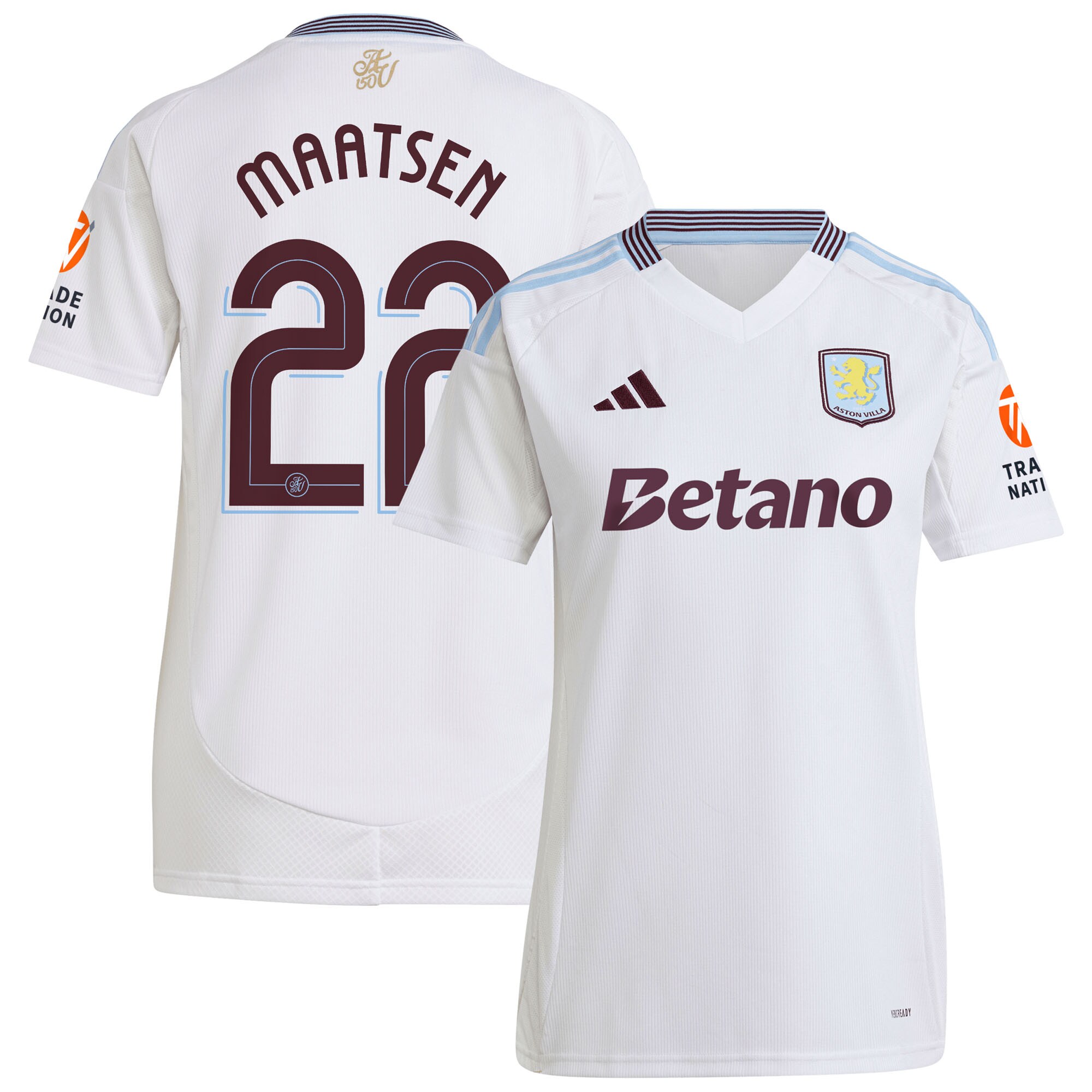 aston villa adidas away shirt 2024-25 – womens with maatsen 22 cup printing Collection | Official Aston Villa Jerseys