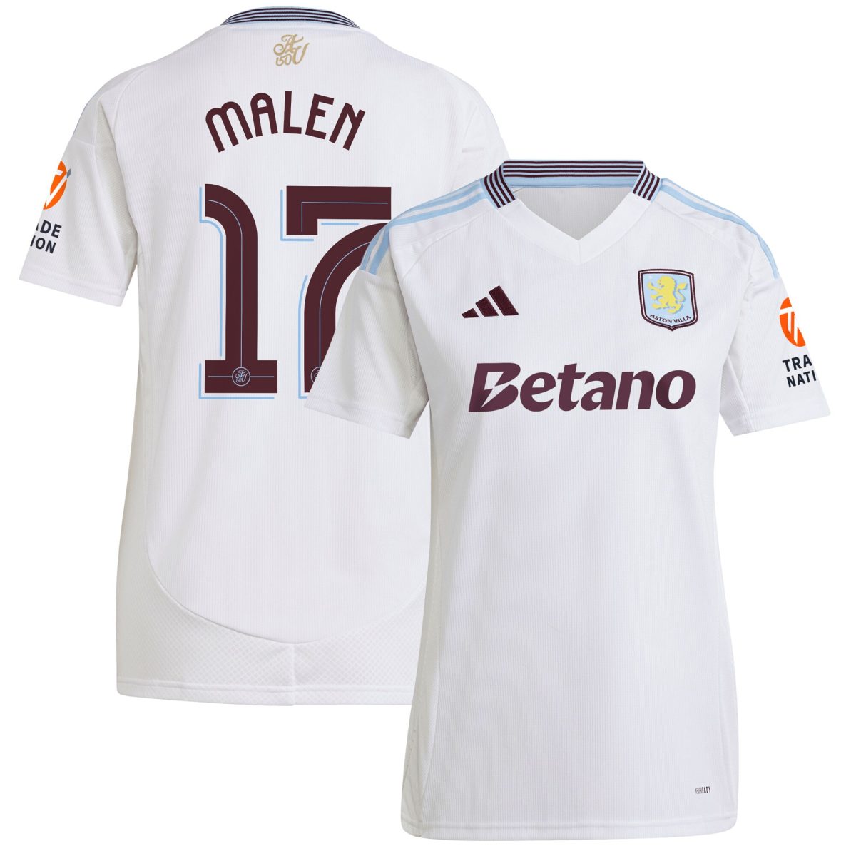 aston villa adidas away shirt 2024-25 – womens with malen 17 cup printing Collection | Official Aston Villa Jerseys