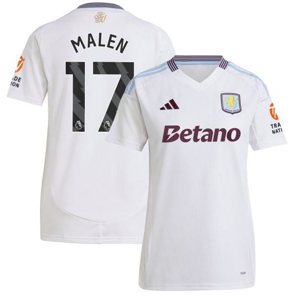 aston villa adidas away shirt 2024-25 – womens with malen 17 printing Collection | Official Aston Villa Jerseys