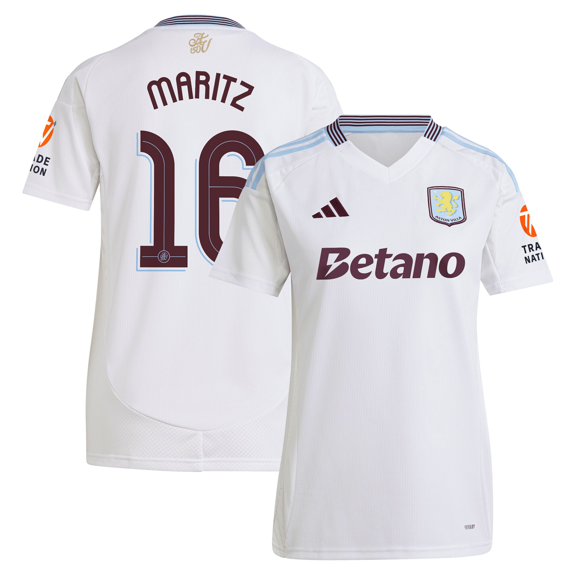 aston villa adidas away shirt 2024-25 – womens with maritz 16 cup printing Collection | Official Aston Villa Jerseys