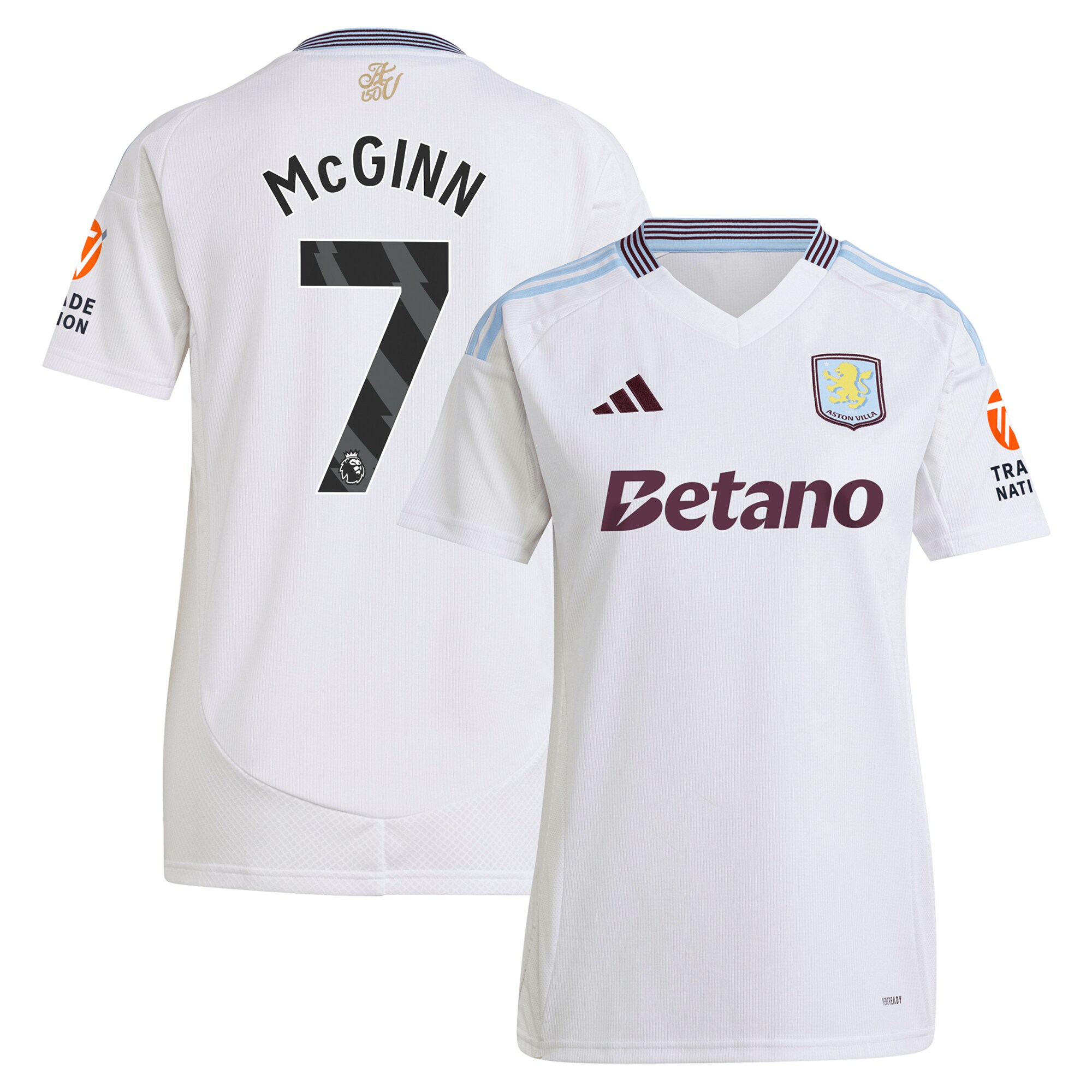 aston villa adidas away shirt 2024-25 – womens with mcginn 7 printing Collection | Official Aston Villa Jerseys