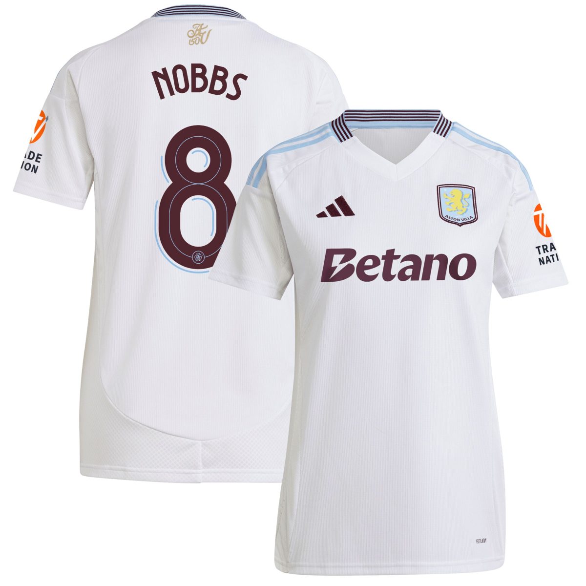 aston villa adidas away shirt 2024-25 – womens with nobbs 8 cup printing Collection | Official Aston Villa Jerseys