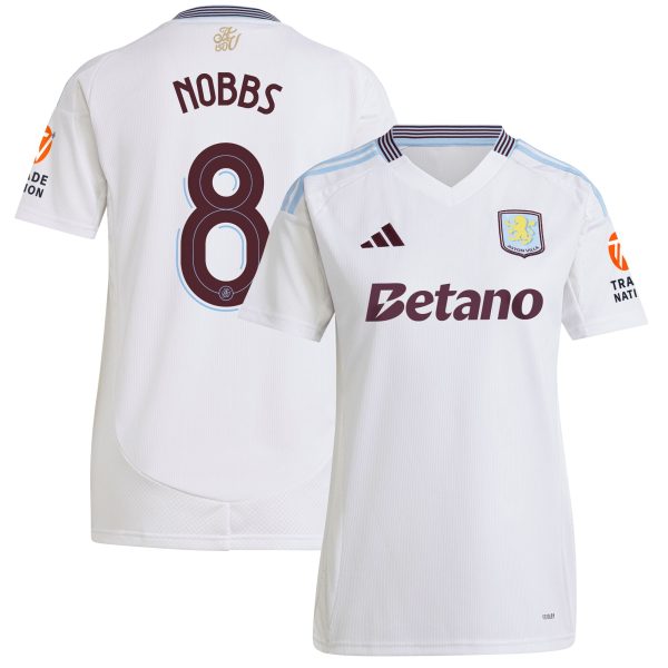 aston villa adidas away shirt 2024-25 – womens with nobbs 8 cup printing Collection | Official Aston Villa Jerseys